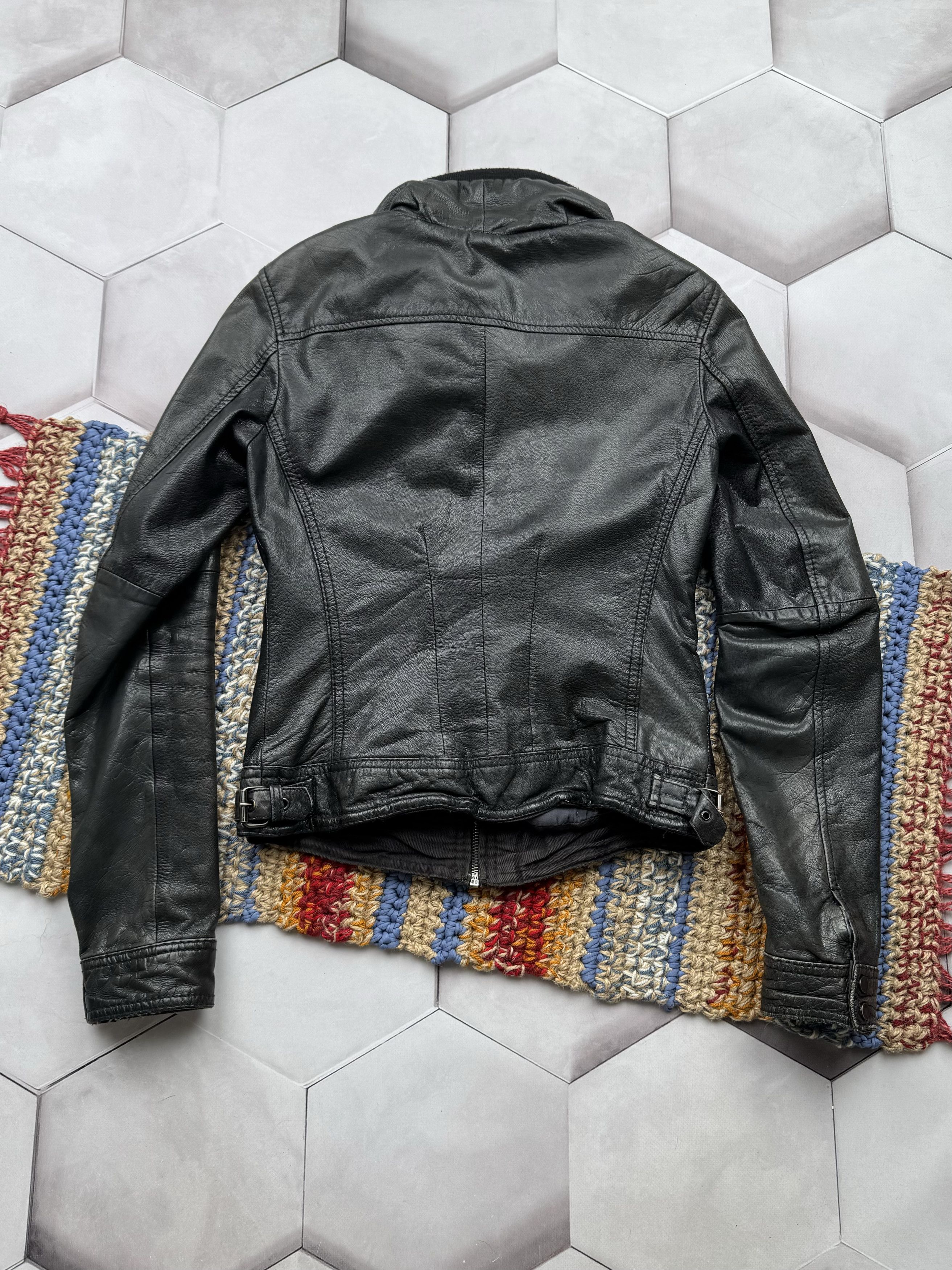 Vintage Vintage Cropped Leather Jacket Size M / US 6-8 / IT 42-44 - 9 Thumbnail