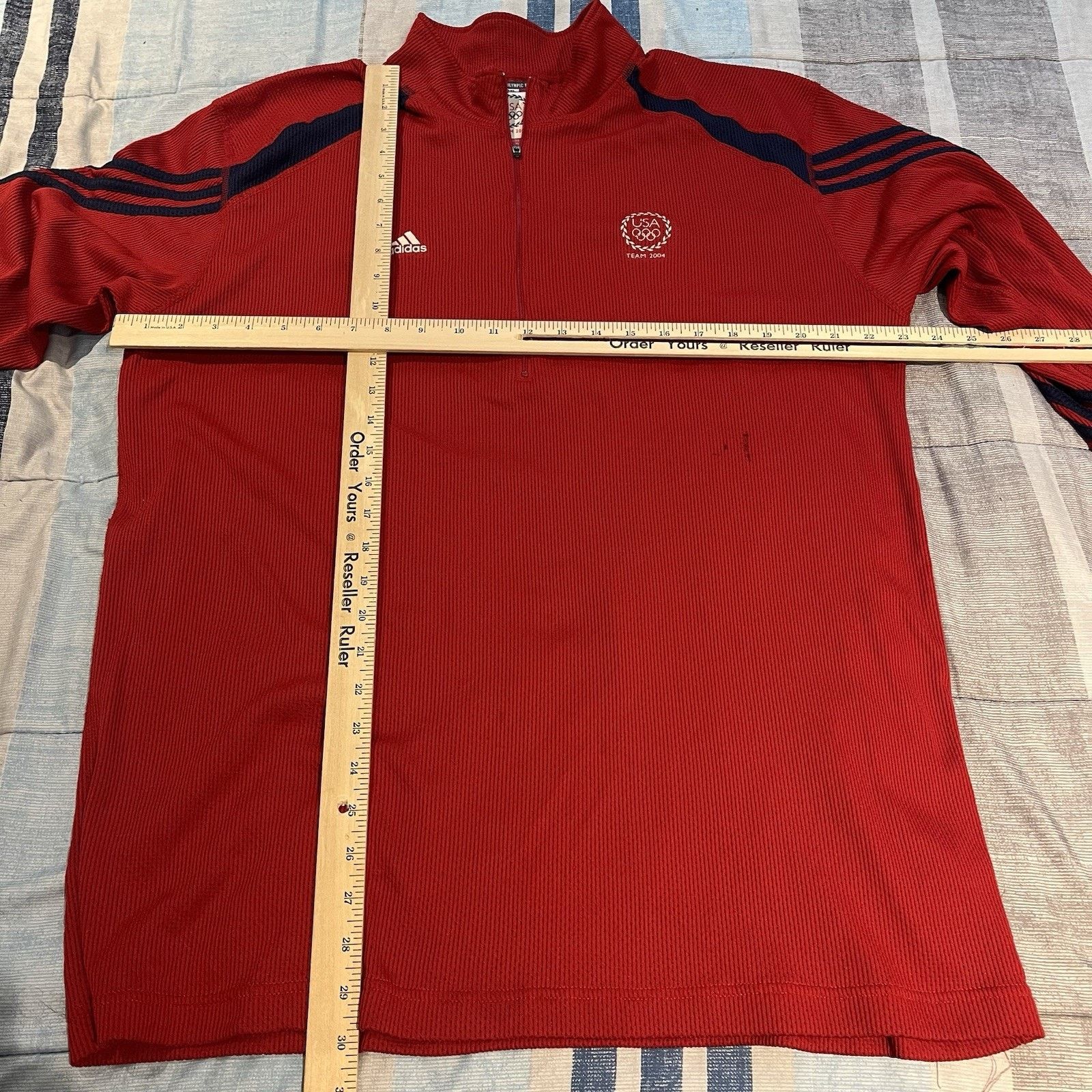 Adidas Adidas Men's 2XL 1/4 zip long sleeve sweatshirt 2004 U.S Size US XXL / EU 58 / 5 - 3 Thumbnail