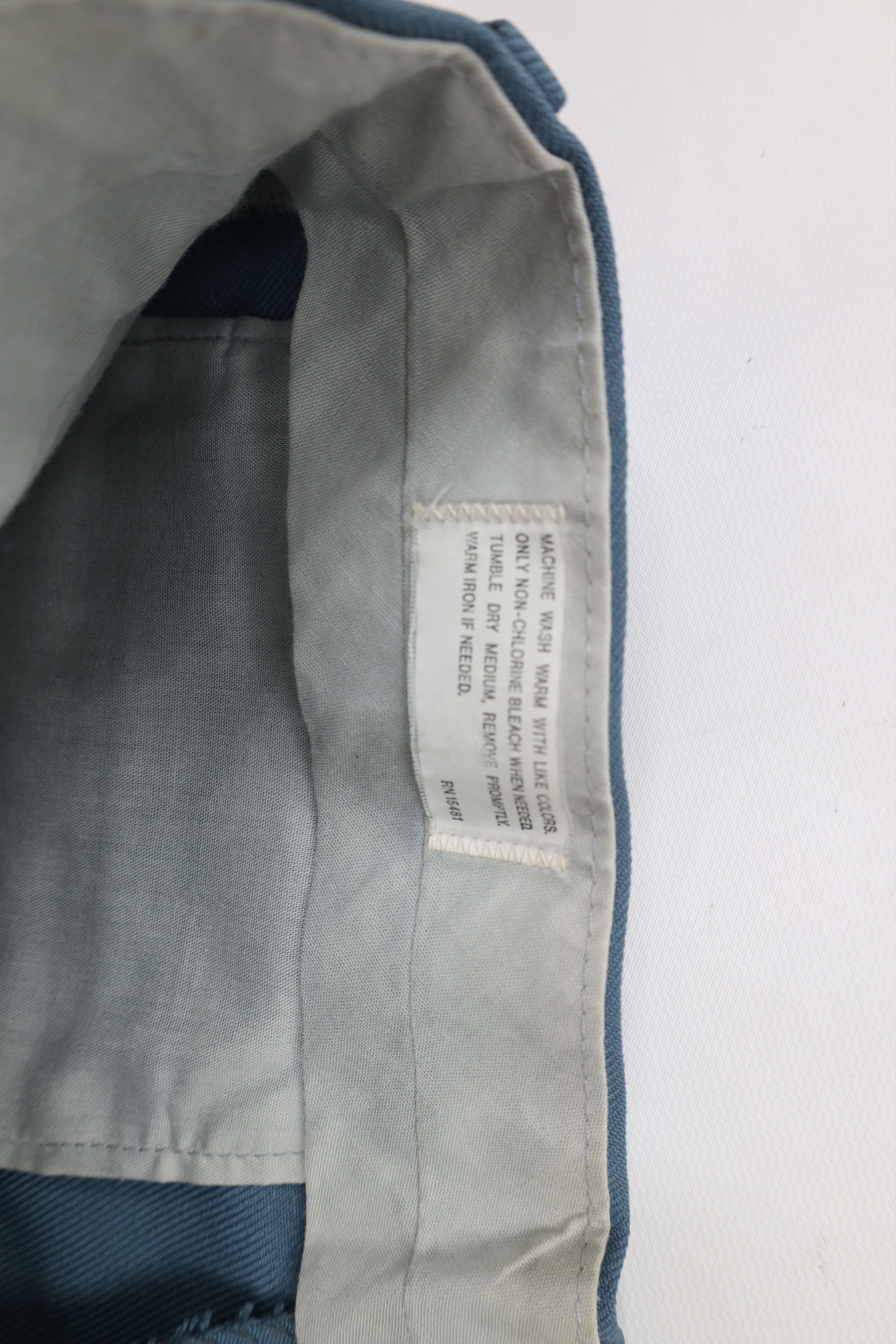 Vintage Vintage 70s Streetwear Leg Chino Pants Blue Polyester USA Size US 32 / EU 48 - 7 Thumbnail