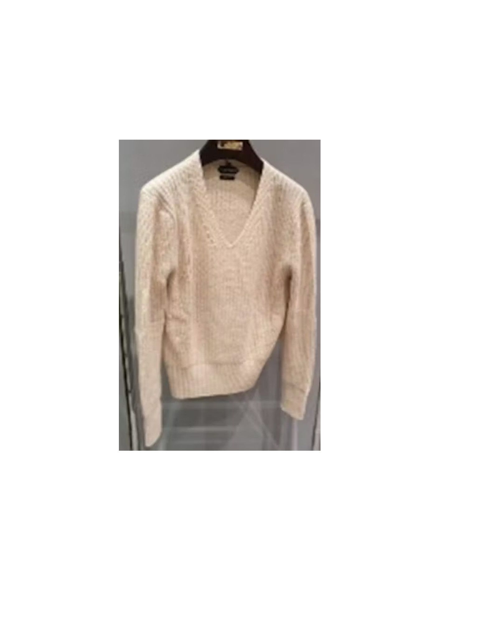 image of Tom Ford O1Loc1C0224 Tfk100Sz Knitwear In Beige, Men's (Size Medium)