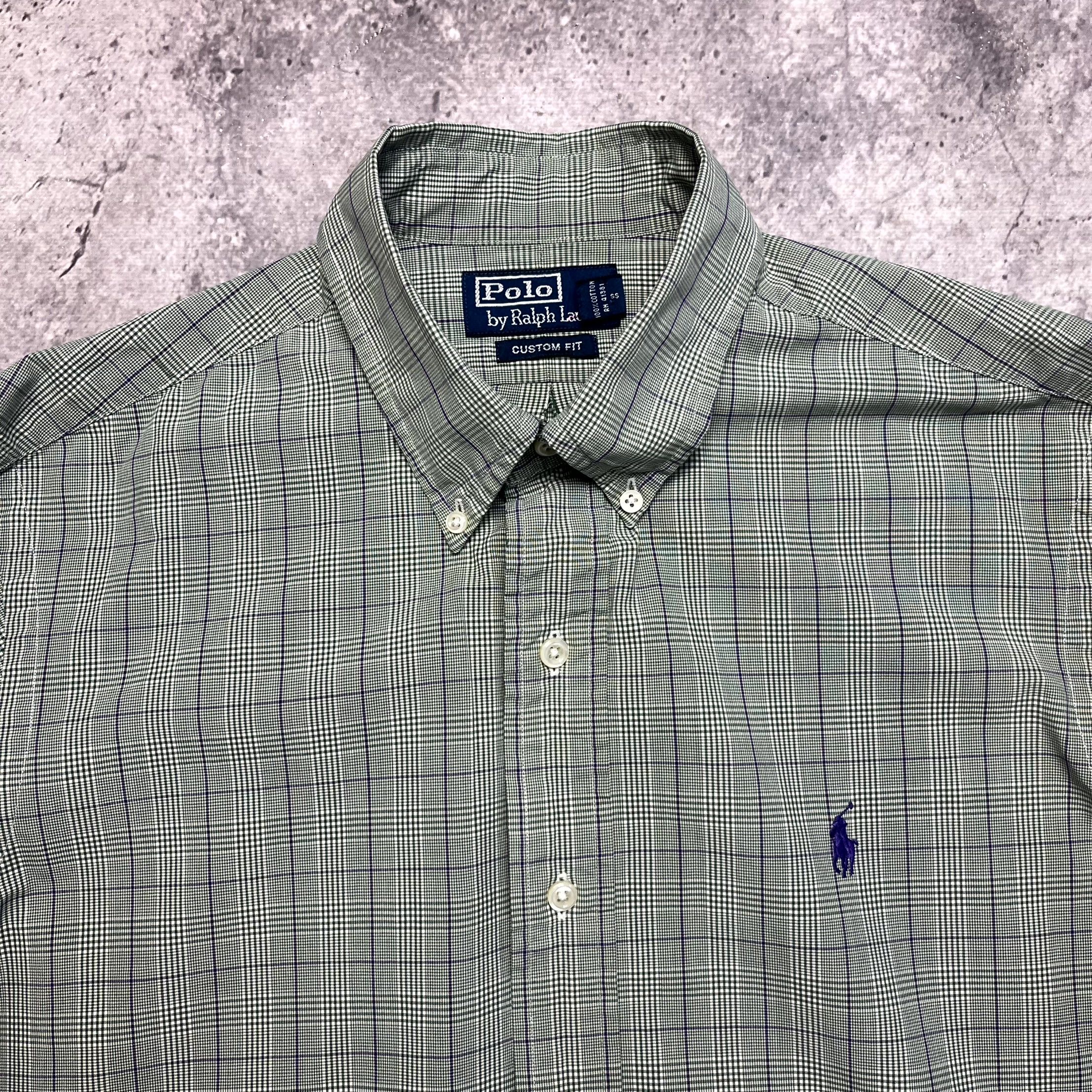 Polo Ralph Lauren Polo Ralph Lauren Plaid Green Long Sleeve Shirt Size M Size US S / EU 44-46 / 1 - 5 Thumbnail