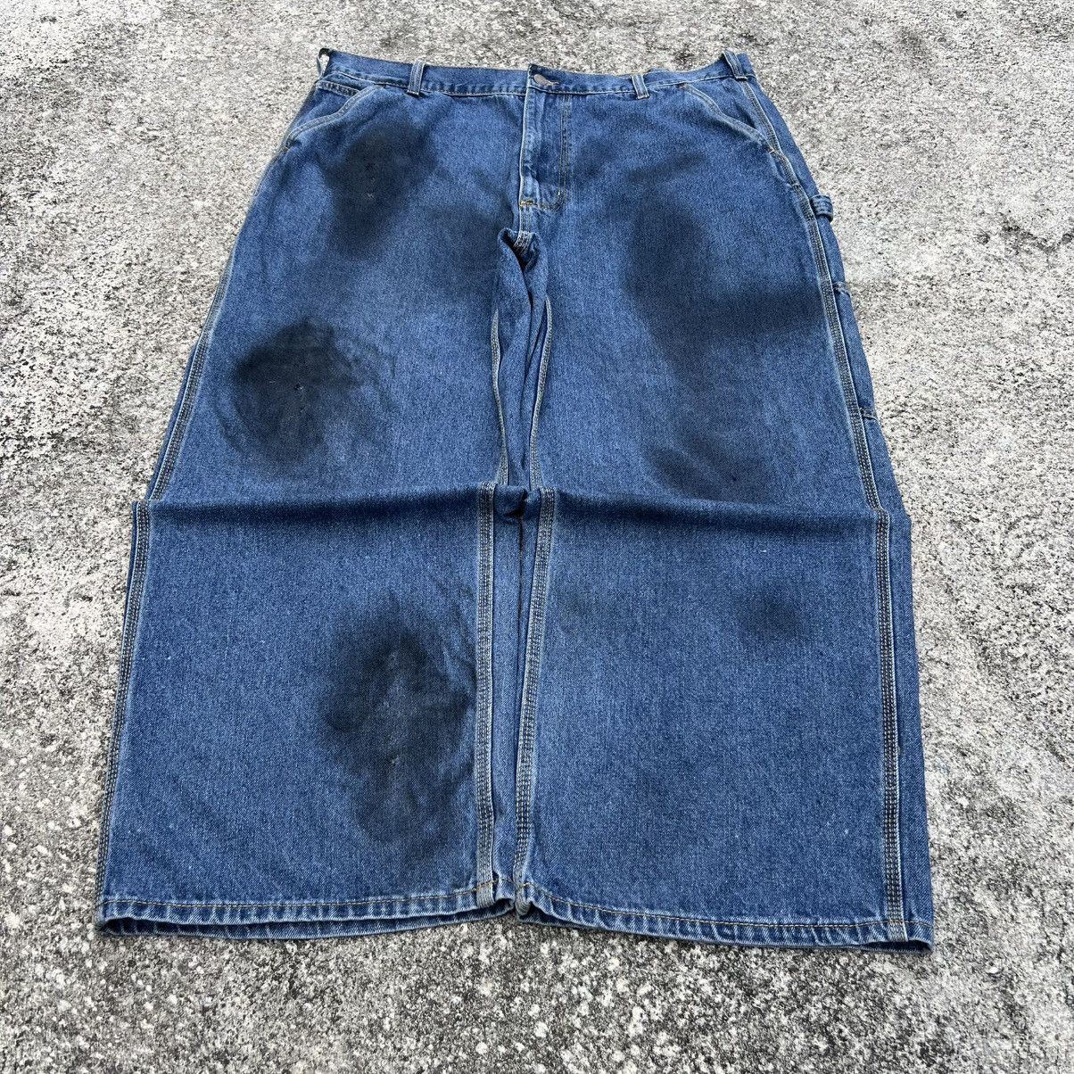 “y2k style” PAINTED CARPENTER BAGGY JEANS