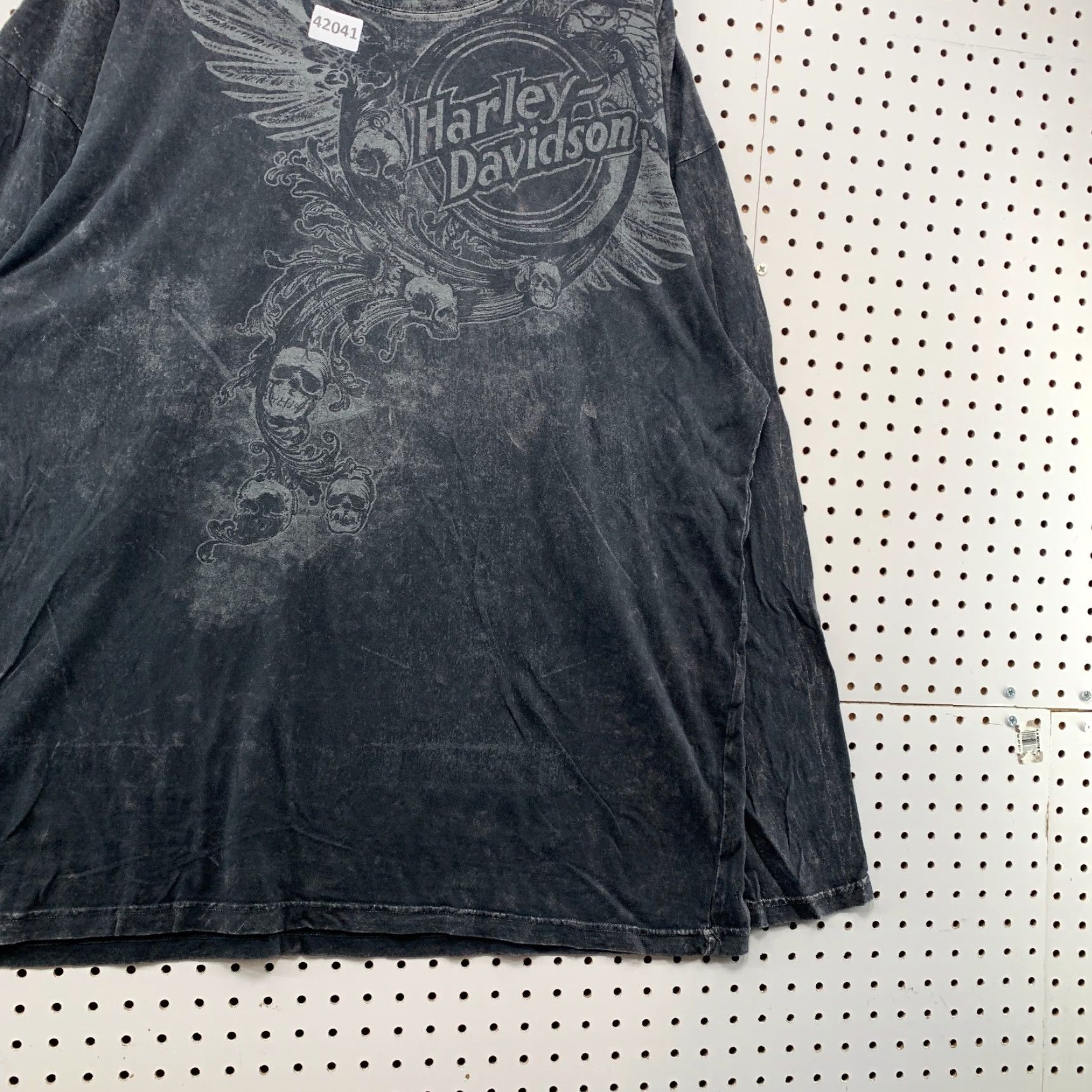 Harley Davidson VINTAGE Harley Davidson T-Shirt Men 2XL Faded Black Skeleton Skull Graphic Print Crew Neck Summer Seasonal Size US XXL / EU 58 / 5 - 6 Thumbnail
