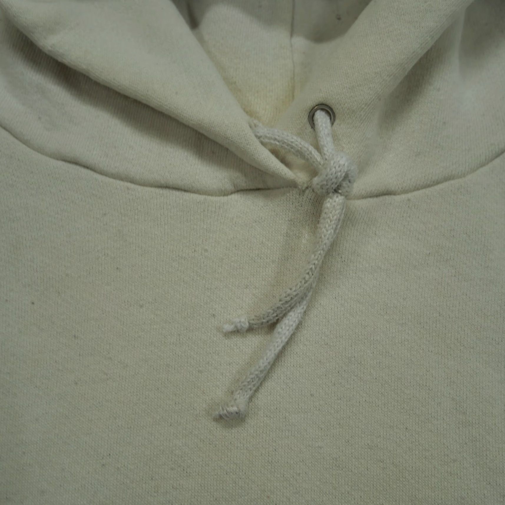 Vintage VINTAGE Bike Hoodie Mens Large L Ivory White Distressed Pullover Blank 80s 90s Logo Pocket Sweatshirt Size US L / EU 52-54 / 3 - 4 Thumbnail