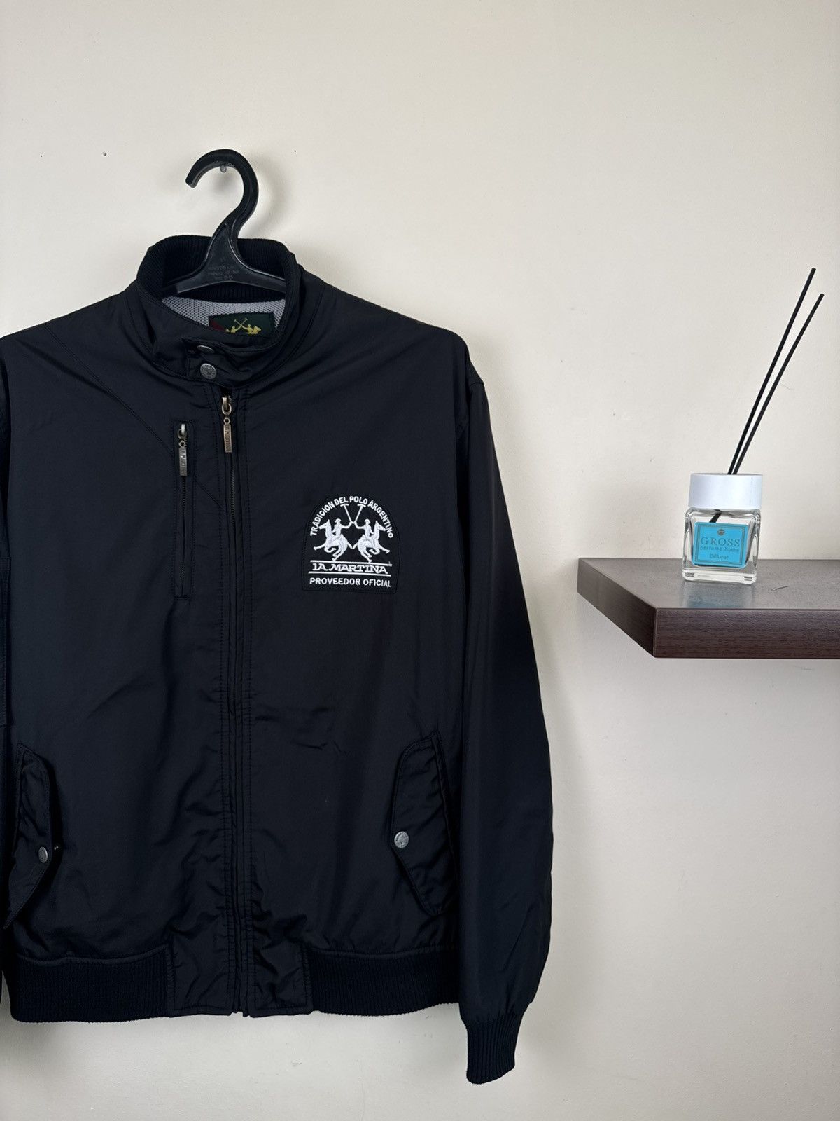 La Martina La Martina Nylon Jacket Bomber XL Black Luxury Zip Casual Size US XL / EU 56 / 4 - 8 Thumbnail