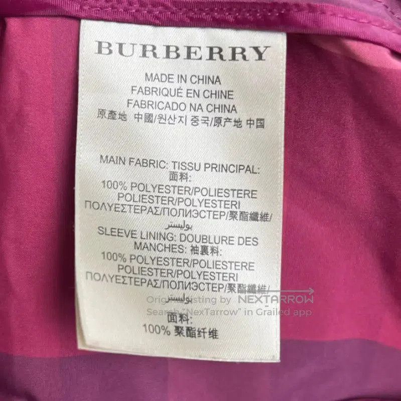 Burberry Burberry Pink Polyester Women's Trench Coat. Size XXS / US 00 / IT 34 - 6 Thumbnail