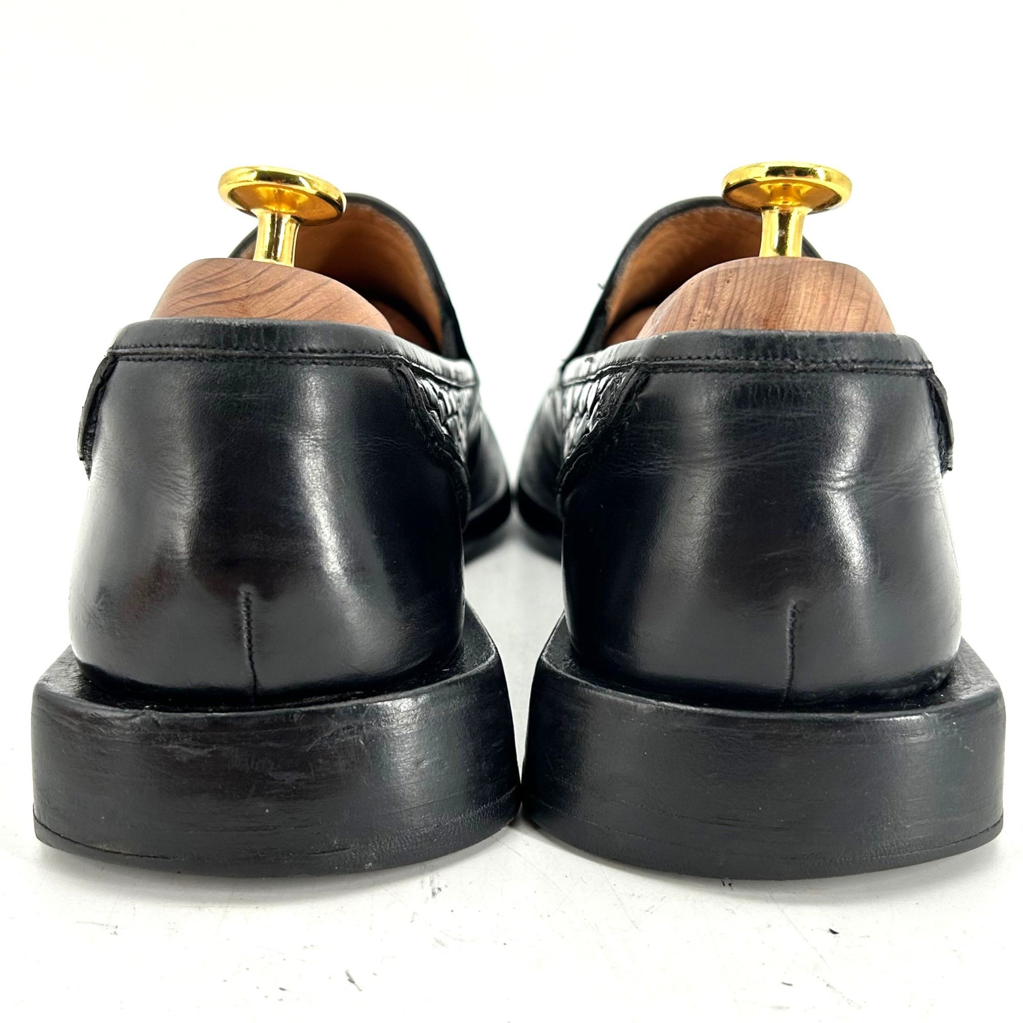 Mezlan Vintage Mezlan Exotic Black Alligator Dress Shoes Men 8 Loaf Size US 8 / EU 41 - 4 Thumbnail