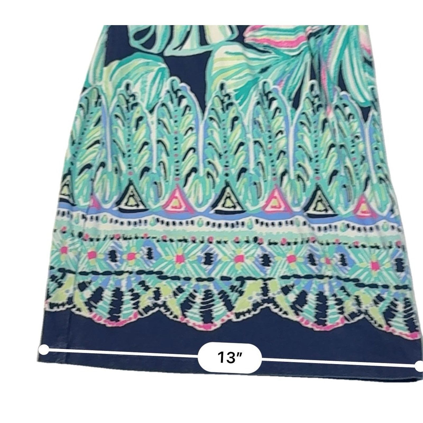 Lilly Pulitzer Lilly Pulitzer Weslee Palazzo Wide Leg Pant XS High Tide Size 25" / US 0 / IT 36 - 9 Thumbnail
