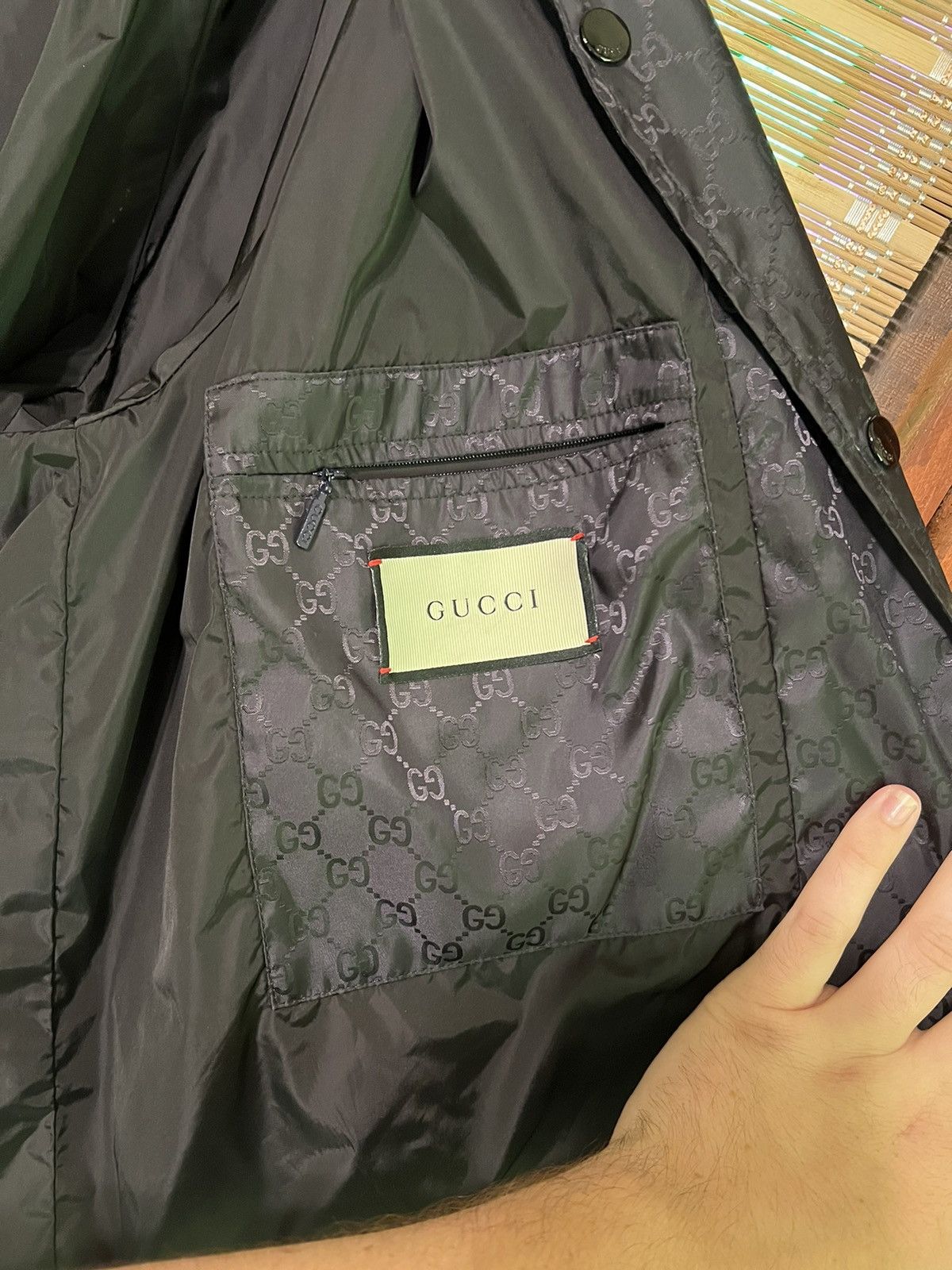 Gucci Black Gucci windbreaker Size US XL / EU 56 / 4 - 4 Thumbnail