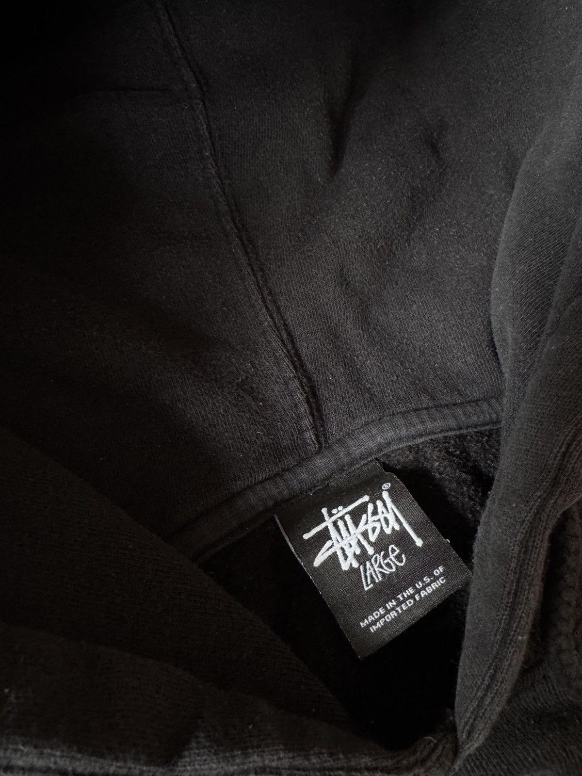 Stussy × Vintage STUSSY CENTER HUFT LOGO OVERSIZE BAGGY FIT HOODIE Size US L / EU 52-54 / 3 - 6 Thumbnail