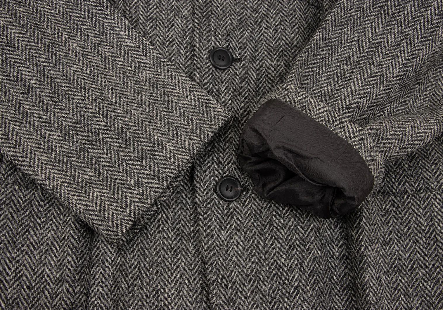 Issey Miyake Harris T Herringbone Design Jacket Gray XL Size US XL / EU 56 / 4 - 8 Thumbnail