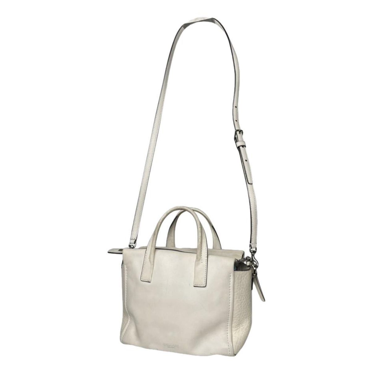 Coach Large Scout Hobo White Leather Handbag Size ONE SIZE - 1 Thumbnail