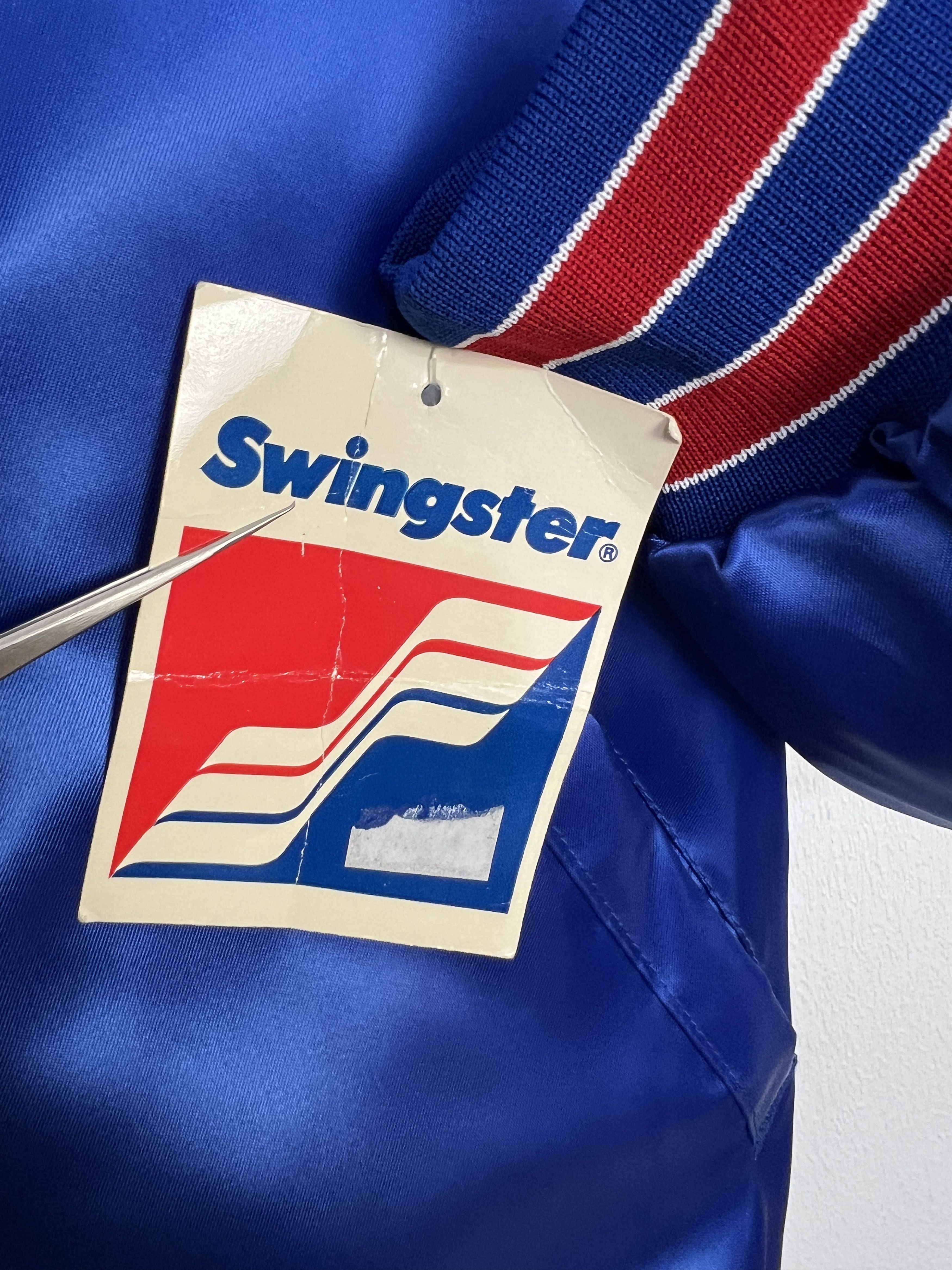 Swingster Vintage 80's Swingster Sacramento Kings NBA Blue Bomber Size US M / EU 48-50 / 2 - 11 Thumbnail