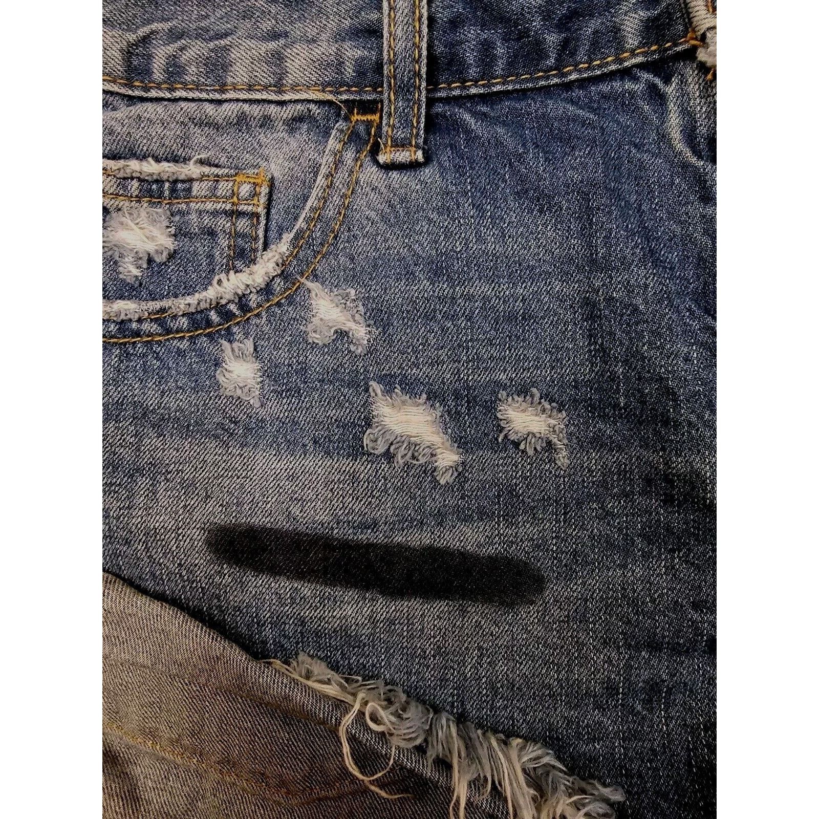 One Teaspoon One Teaspoon Bandits Relaxed Button Fly micro Short 26 W 30 Size 26" / US 2 / IT 38 - 4 Thumbnail