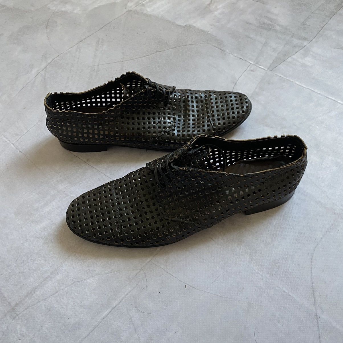 Dolce & Gabbana Archive Vintage Dolce Gabbana Leather Avant-Garde Shoes Size US 11 / EU 44 - 1 Thumbnail