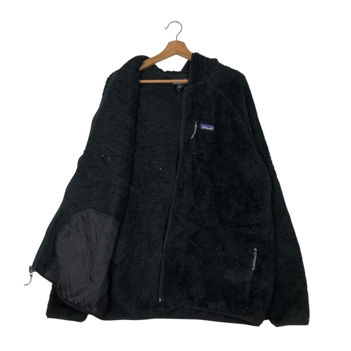 Patagonia 🔥RICH BLACK VINTAGE FLEECE JACKET PATAGONIA DIP PILE Size US XL / EU 56 / 4 - 14 Thumbnail