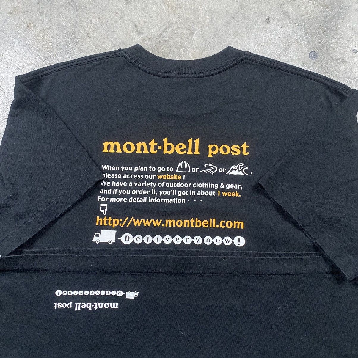 Montbell × Vintage Rare Vintage 90s Montbell Post Tee Size US M / EU 48-50 / 2 - 3 Thumbnail