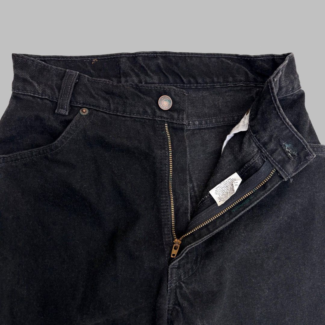 Levi's × Vintage Levi’s 634 1990 90s Vintage W25 L25 Canada Black Denim Jeans Size 25" / US 0 / IT 36 - 3 Thumbnail