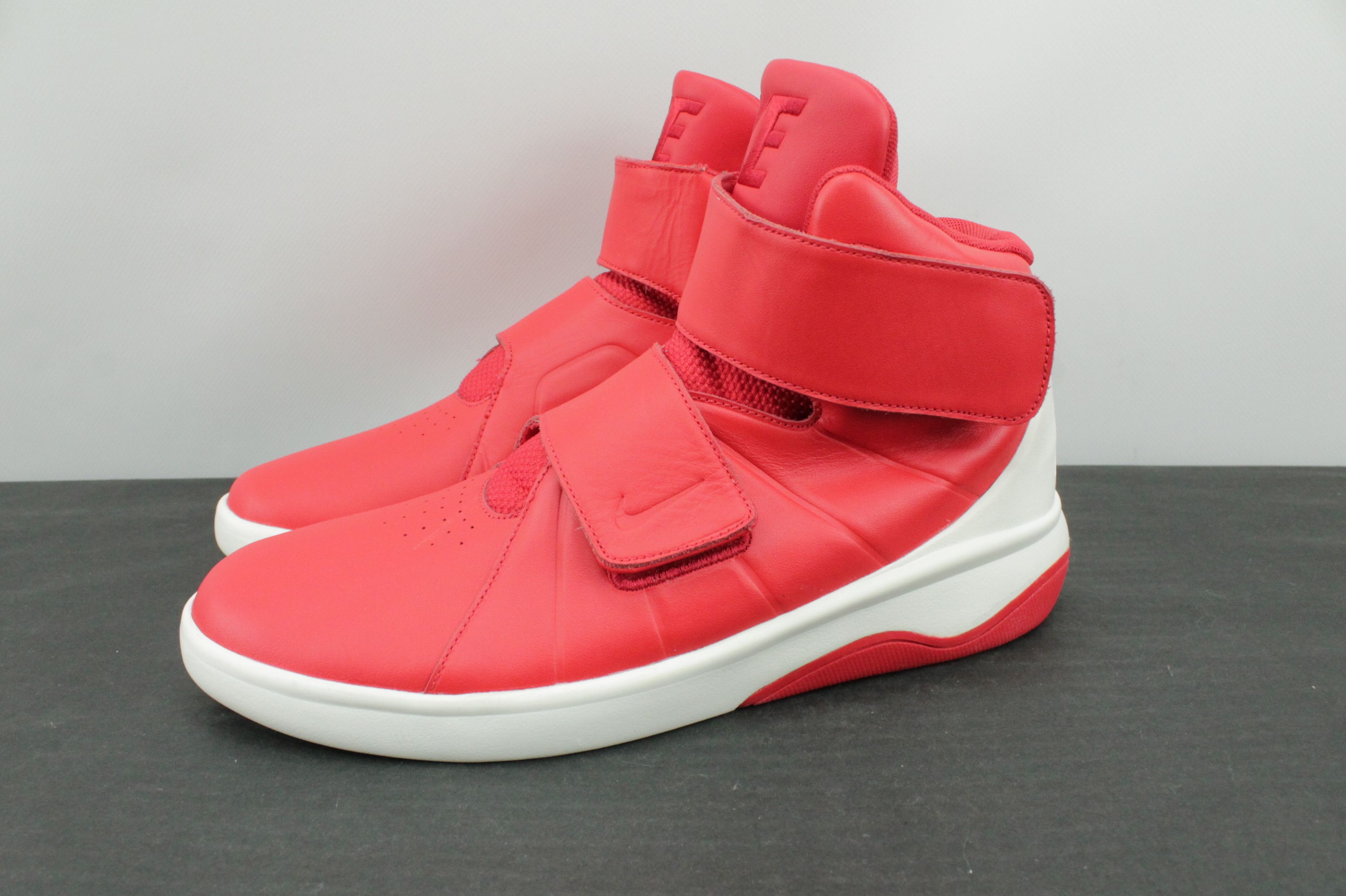 Nike Nike Marxman University Red Hi-Top Red Leather Sneakers Size US 10 / EU 43 - 3 Thumbnail