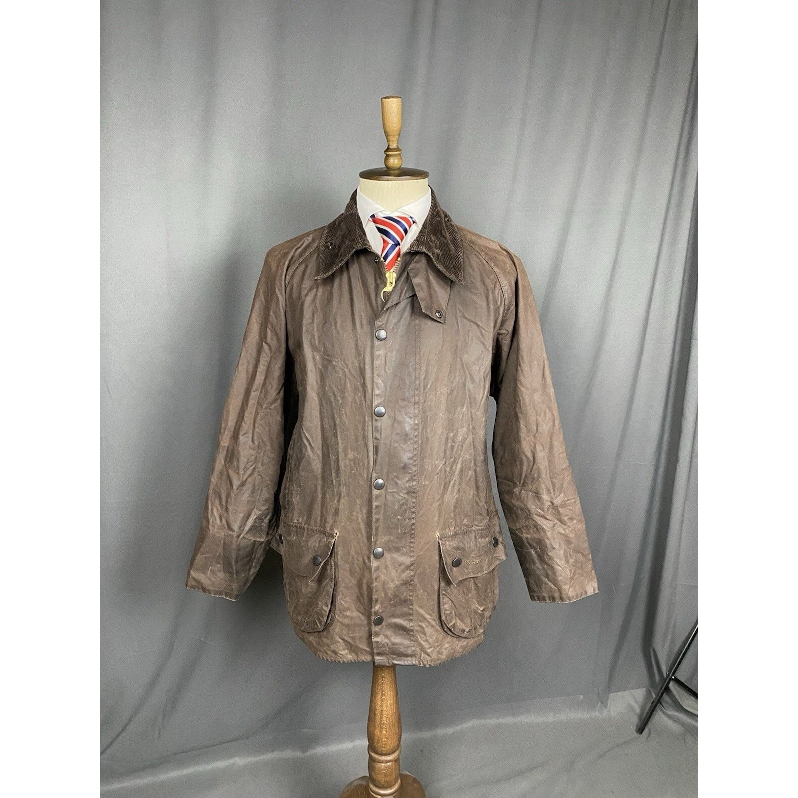 Barbour Barbour Beaufort Men's Brown Waxed Motorcycle Jacket Size L- Size US L / EU 52-54 / 3 - 2 Thumbnail
