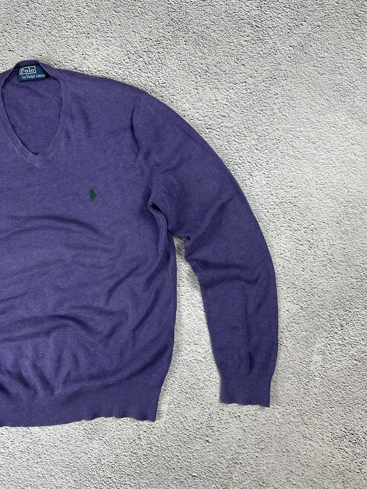 Polo Ralph Lauren Vintage Polo by Ralph Lauren Knit V-Neck Pullover Old Money Size US S / EU 44-46 / 1 - 4 Thumbnail