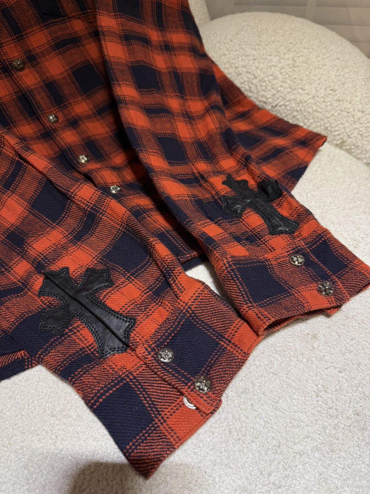 Chrome Hearts Chrome hearts flanel button (Virgil Ablob) Size US M / EU 48-50 / 2 - 2 Thumbnail