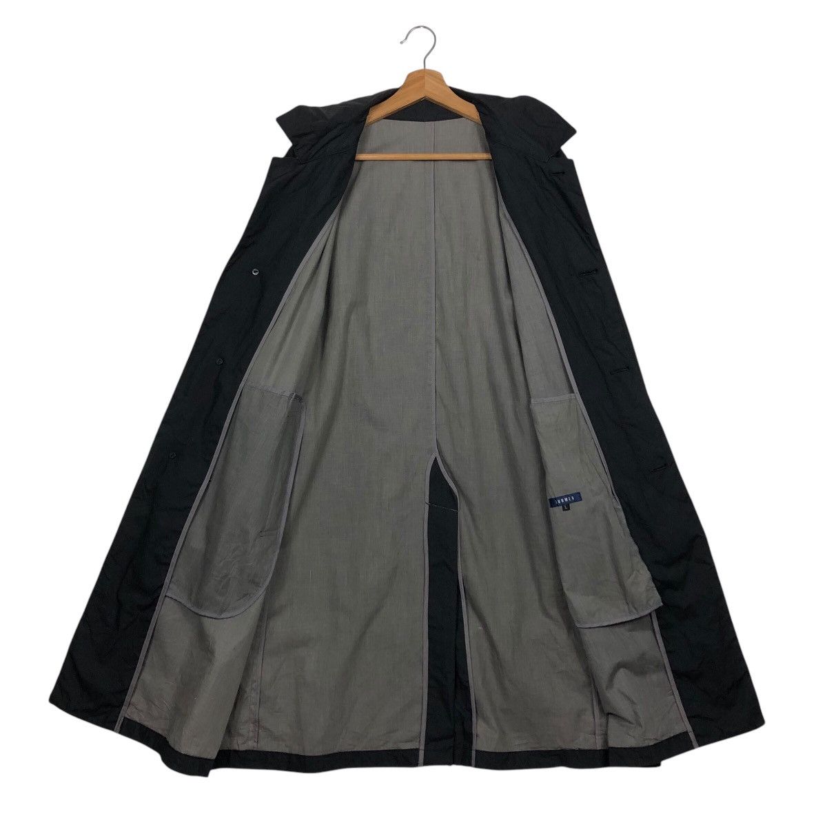 Japanese Brand 📌Iconic Black Junmen Long Jacket Duck Canvas Chore Worker Size US L / EU 52-54 / 3 - 15 Thumbnail