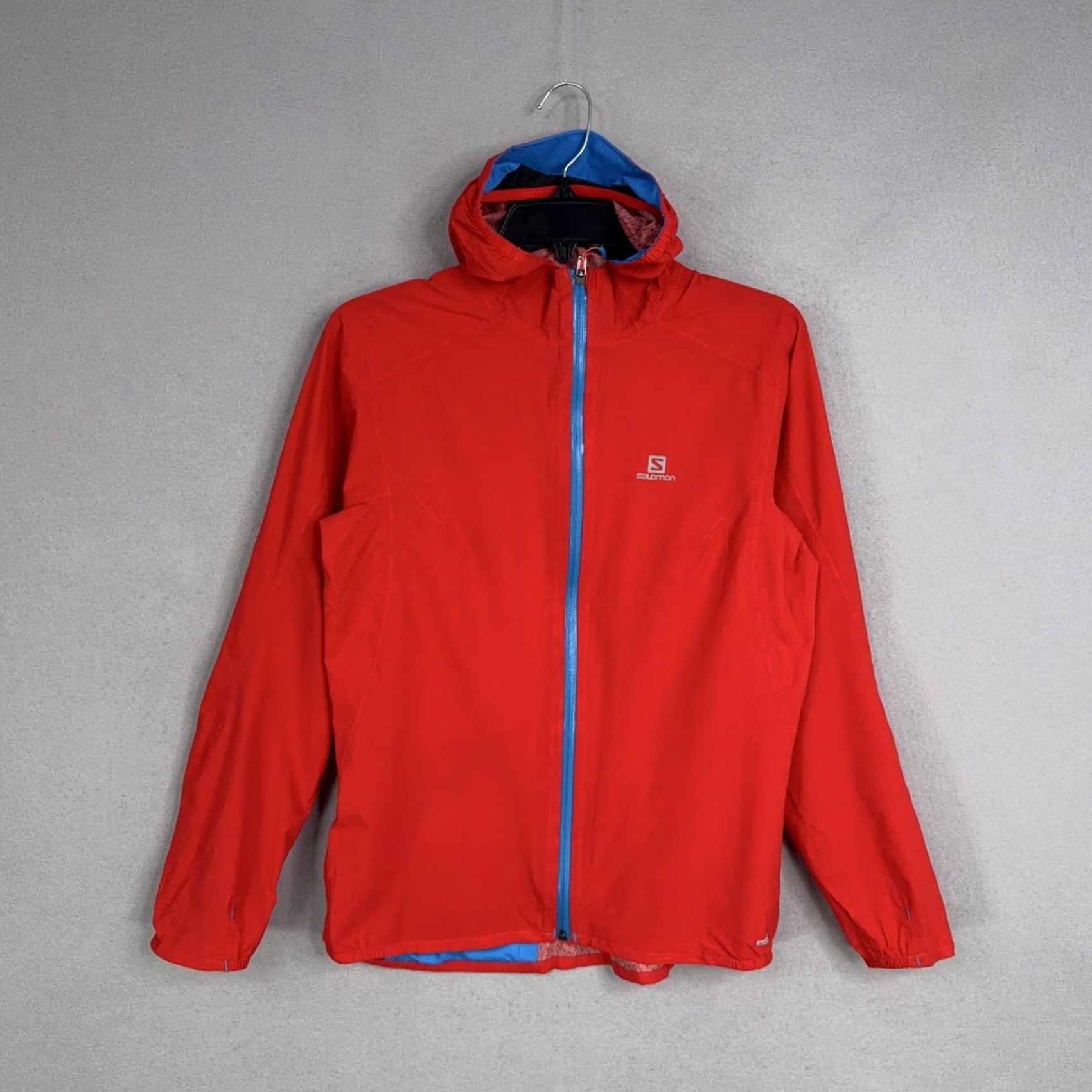 Salomon Salomon Jacket Womens Medium AdvancedSkin Dry Red Hooded Windbreaker Running Size M / US 6-8 / IT 42-44 - 2 Thumbnail
