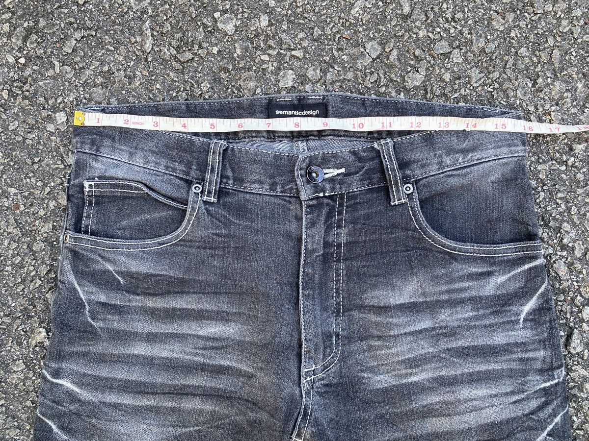semanticdesign Semantics Design Japan Curve Leg Honeycomb Design Jeans Size US 30 / EU 46 - 8 Thumbnail