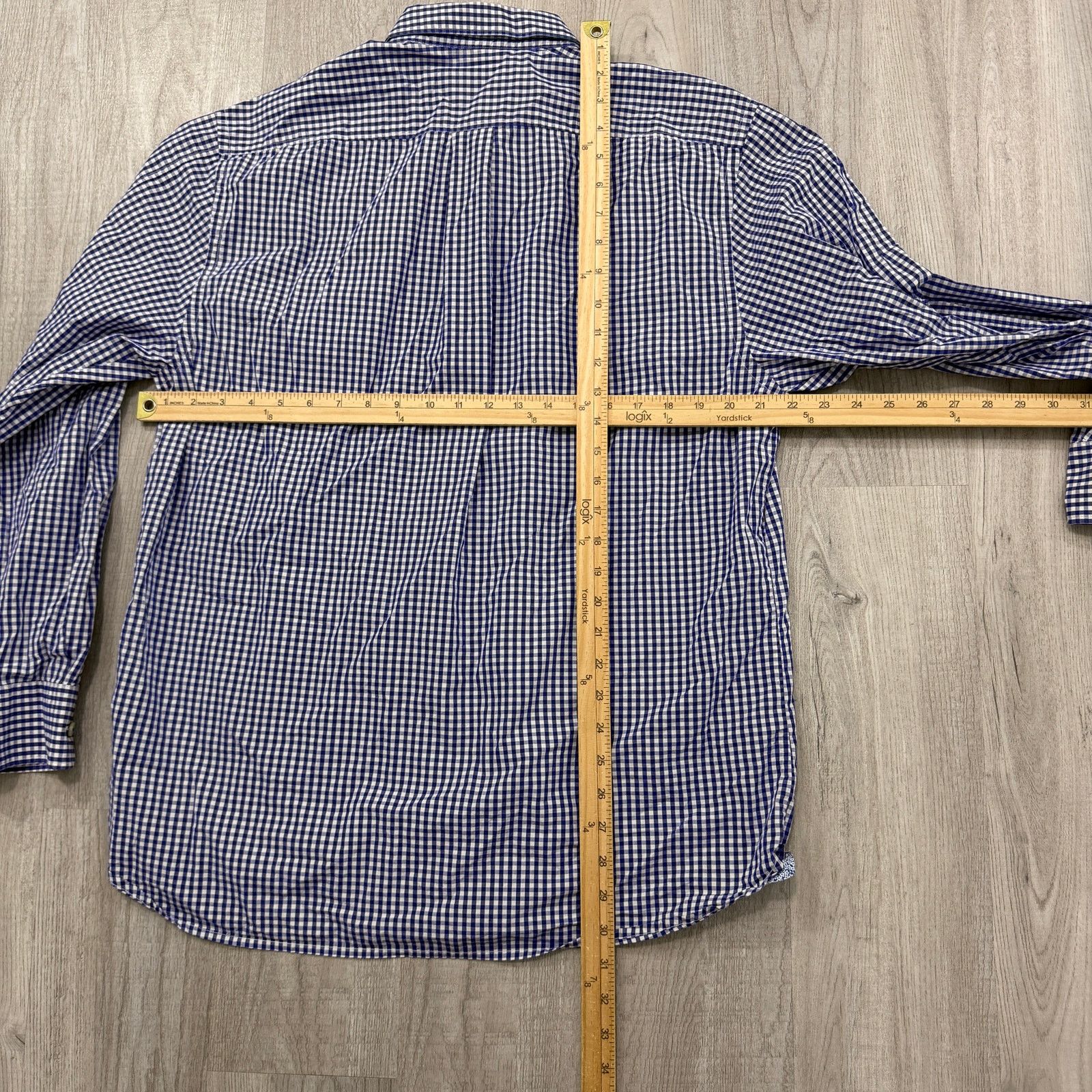 Tommy Bahama Tommy Bahama Button Shirt Men's Large Purple White Gingham Size US L / EU 52-54 / 3 - 7 Thumbnail