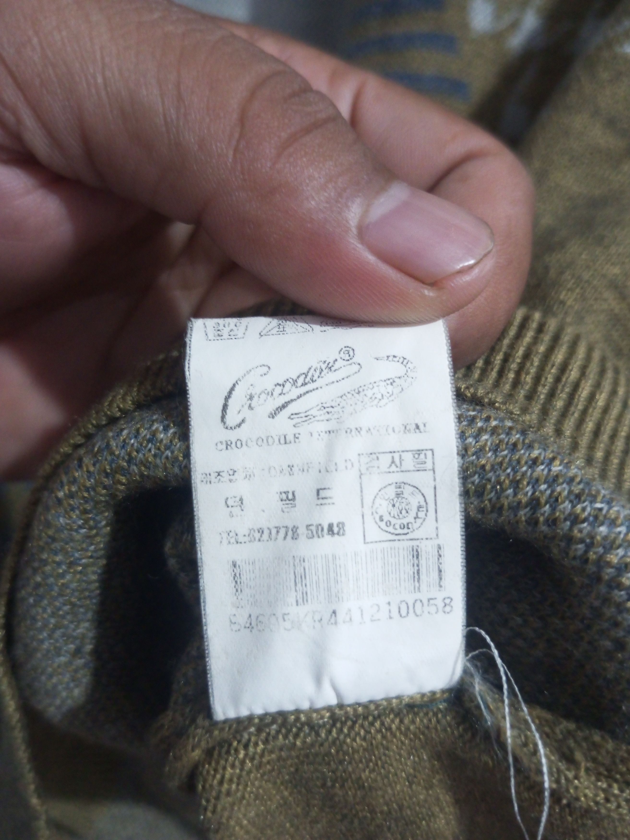 Vintage crocodile woll knitt sweater