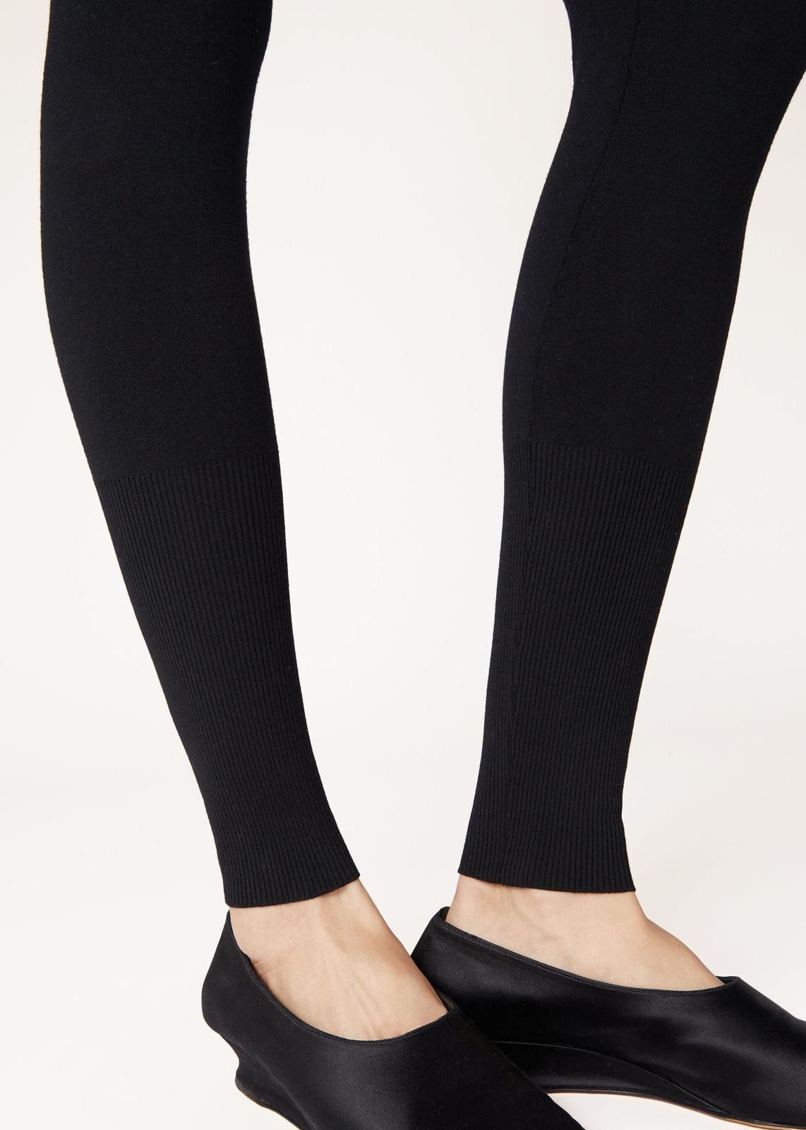 Loro Piana o1srvl11e0125 FAN3819 Dream Wool Leggings in Black Size 27" / US 4 / IT 40 - 5 Thumbnail