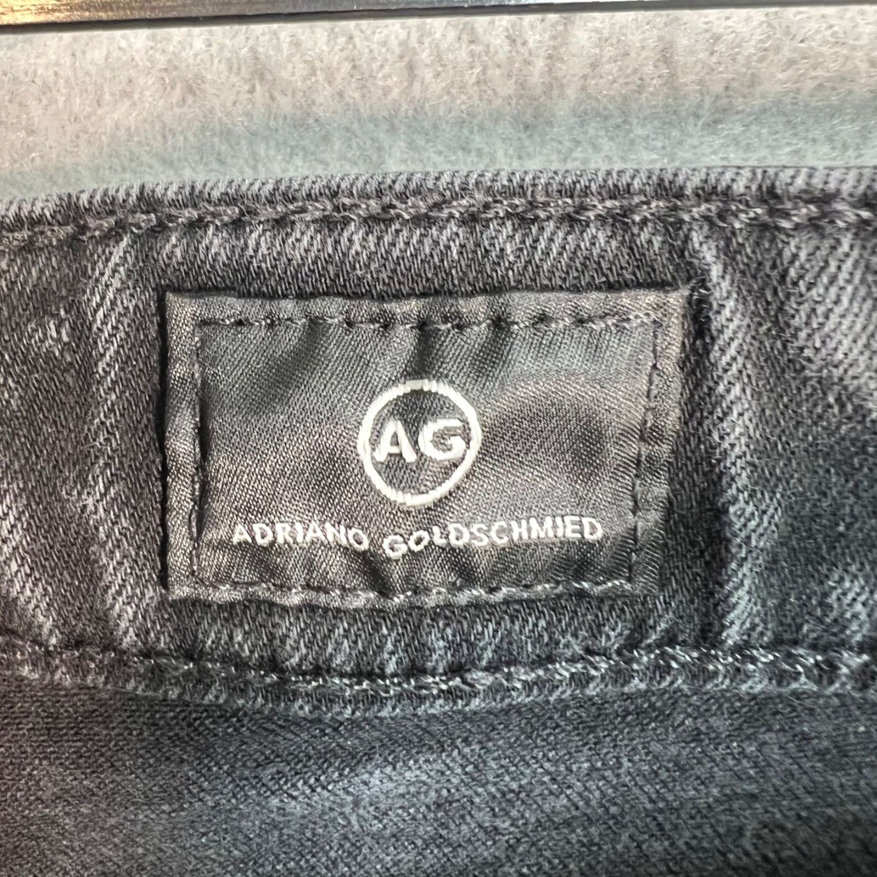 Farah AG Adriano Goldschmied The Farrah Skinny Ankle Jeans High-Rise Raw Hem Black 29R Size 29" - 3 Thumbnail