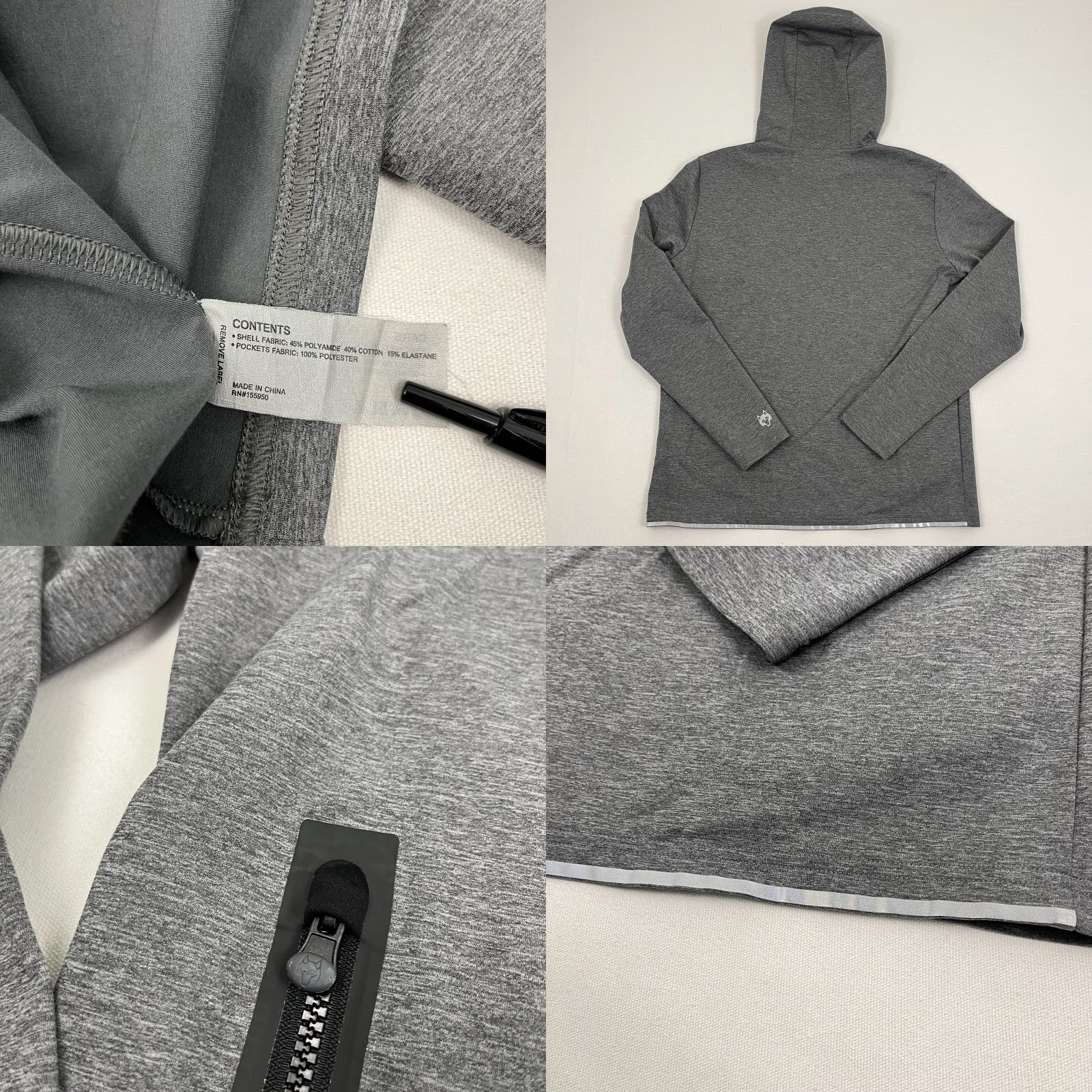 Vintage Greyson Cokato Hoodie Mens L Gray Top of the Rock Performance Pullover Jacket Size US M / EU 48-50 / 2 - 8 Thumbnail