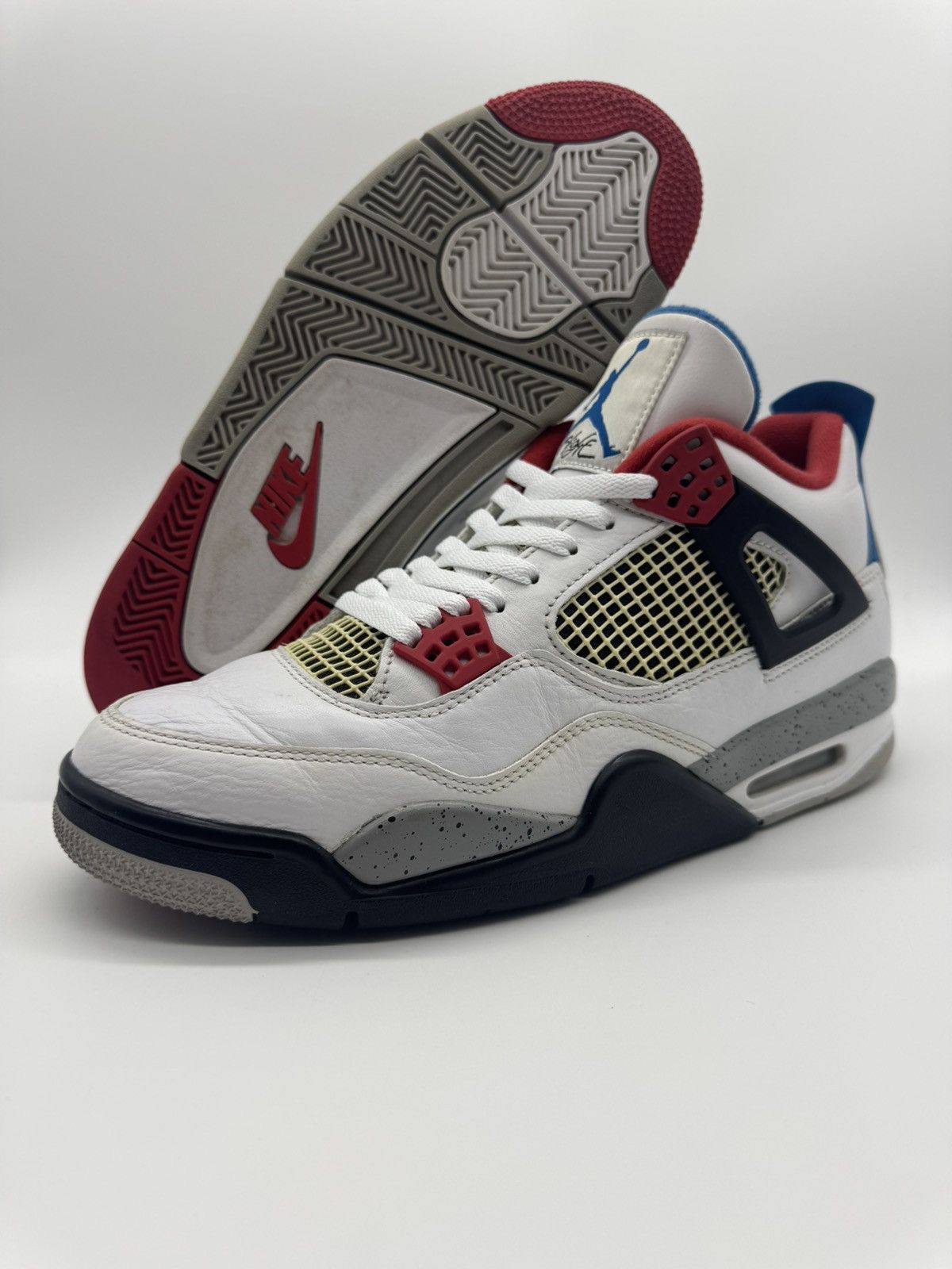 Jordan Brand × Nike Nike Air Jordan 4 Retro What The 2019 Men’s Size 10 Size US 10 / EU 43 - 1 Thumbnail