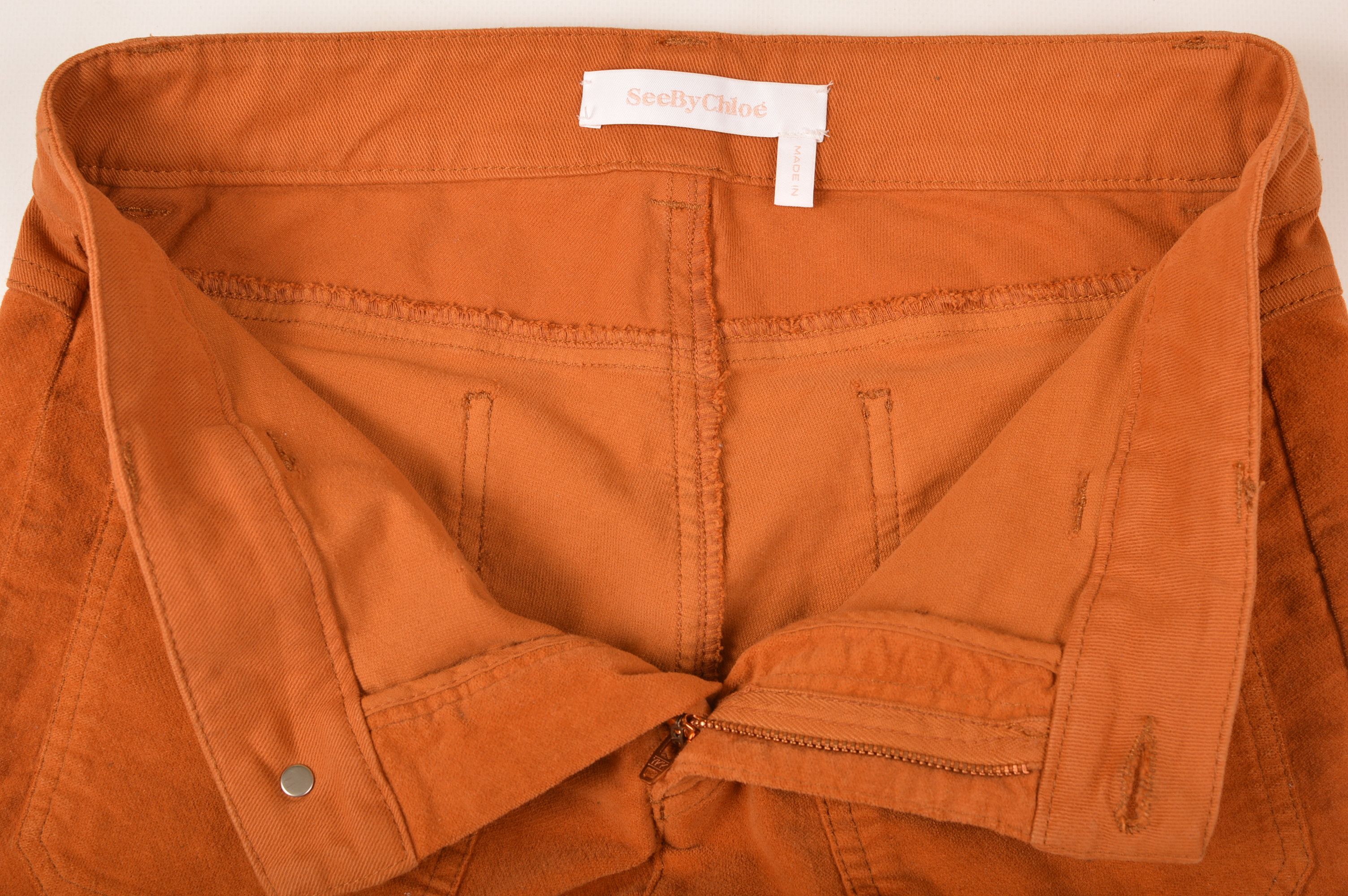 See by Chloe See By Chloe Front Pockets Cognac Brown Pants Size 27" / US 4 / IT 40 - 4 Thumbnail