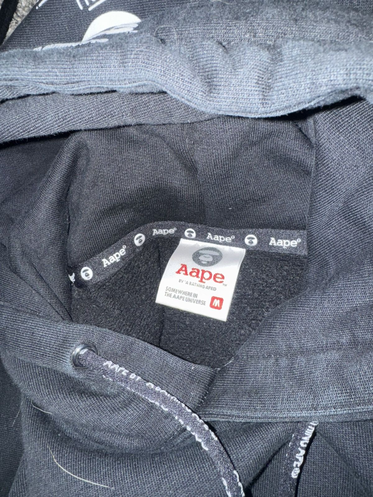 Aape Black Bape hoodie M Size US M / EU 48-50 / 2 - 7 Thumbnail