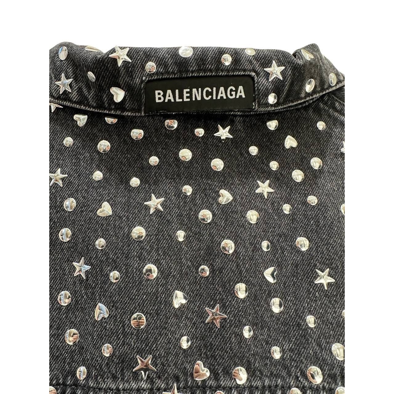 Balenciaga Balenciaga Grey Denim Jacket - Women's Size 34 Size XS / US 0-2 / IT 36-38 - 3 Thumbnail