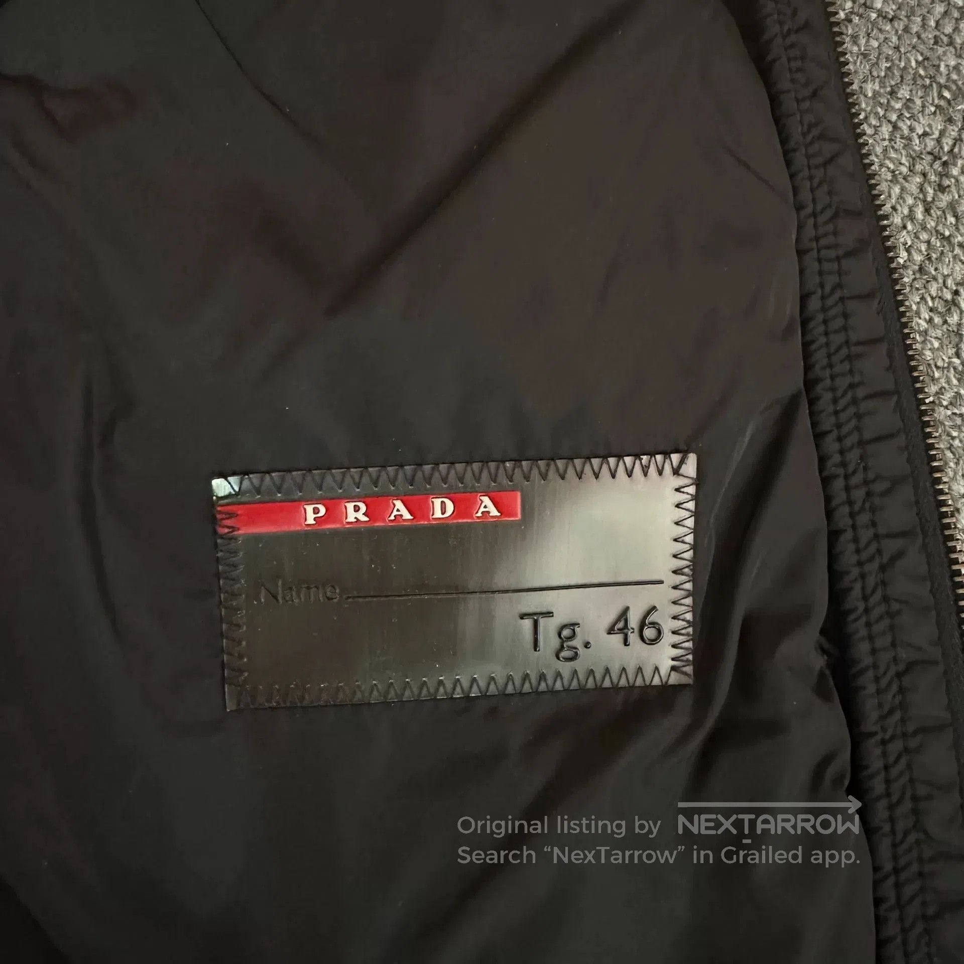 Prada Prada Black Nylon Pocket Zip Jacket. Size US XL / EU 56 / 4 - 5 Thumbnail