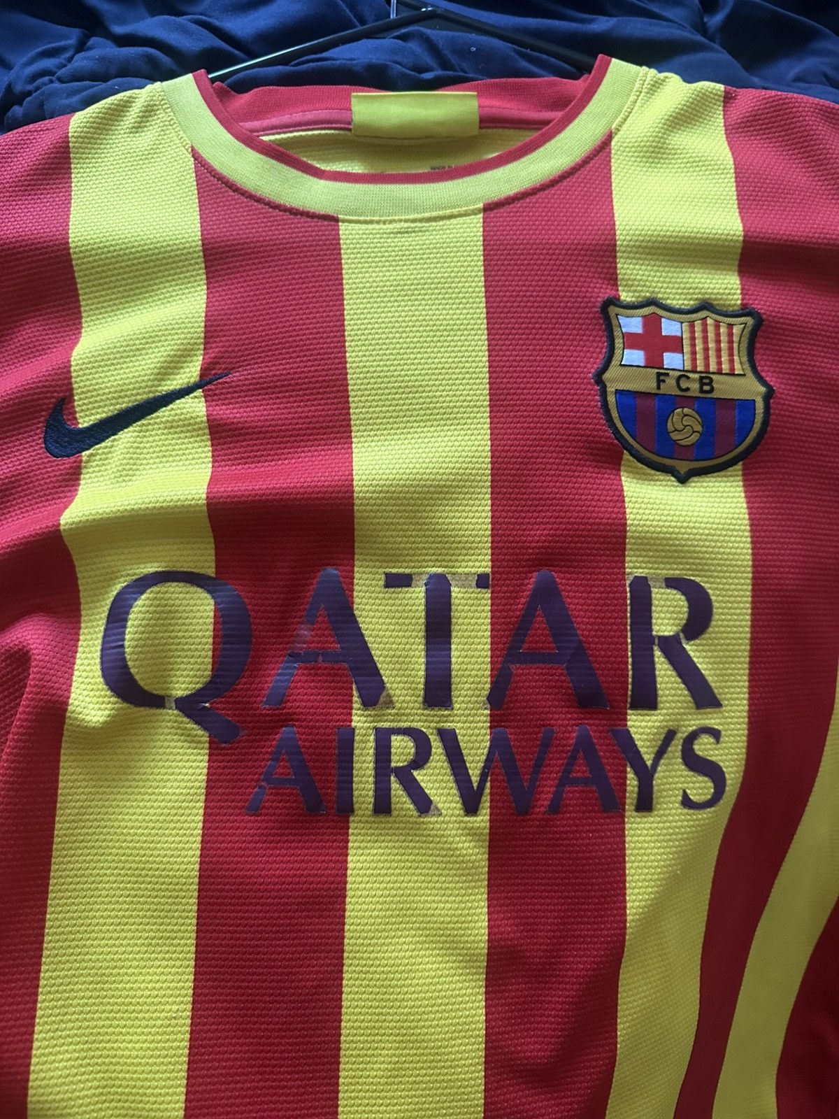 Nike × Vintage 2013-2014 FC Barcelona Away Jersey Size US M / EU 48-50 / 2 - 2 Thumbnail