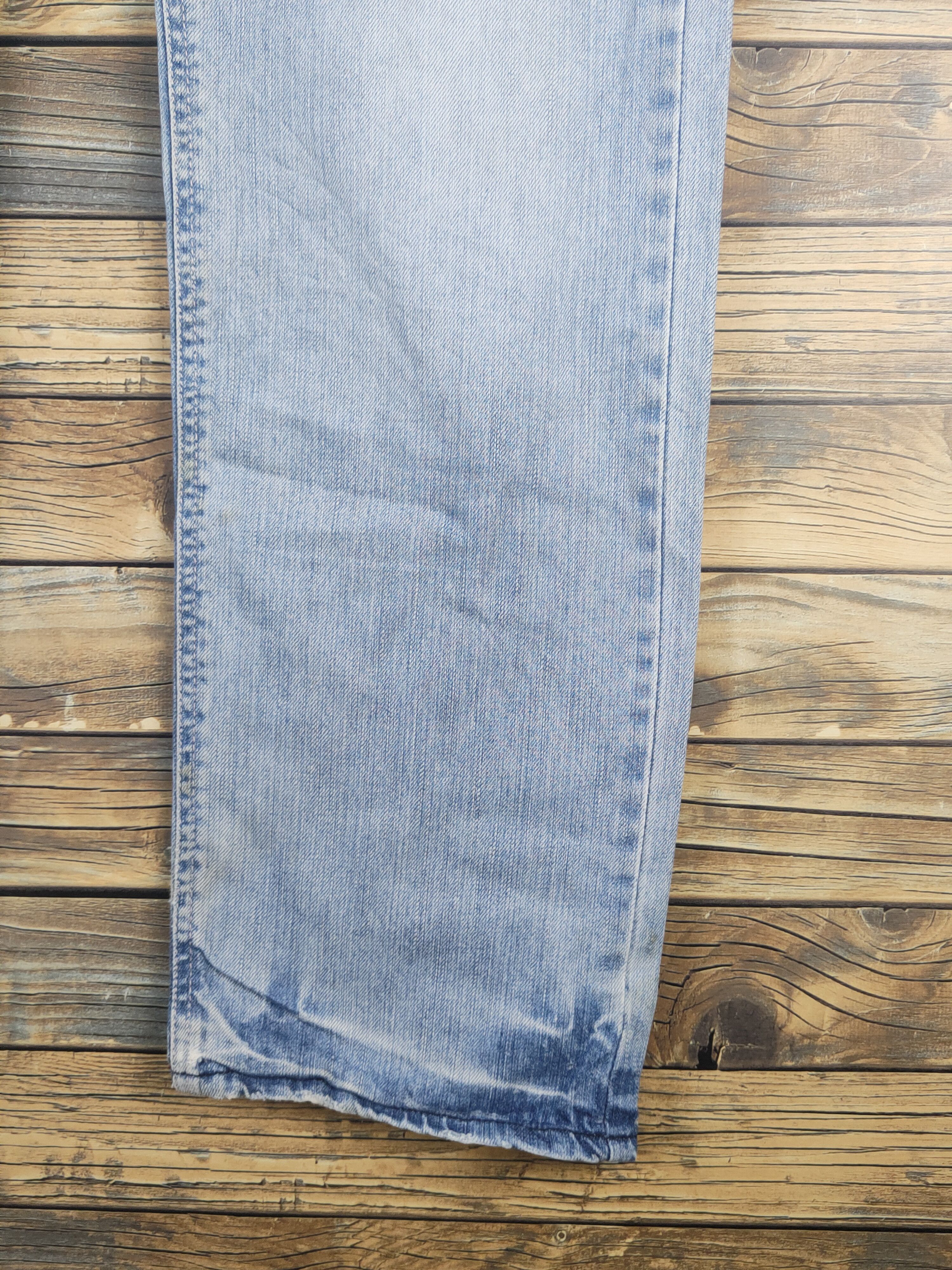 Global Work Global Work Light Blue Distressed Ripped denim Jeans #W1604 Size US 32 / EU 48 - 6 Thumbnail
