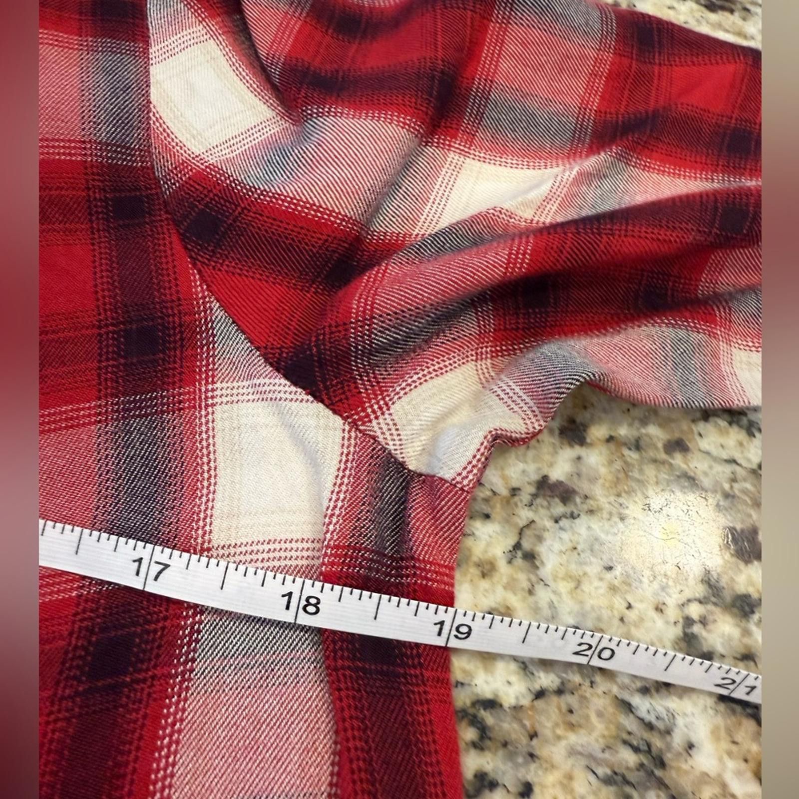Other Beachlunchlounge retro red plaid ruffled top SZ M Size M / US 6-8 / IT 42-44 - 7 Thumbnail