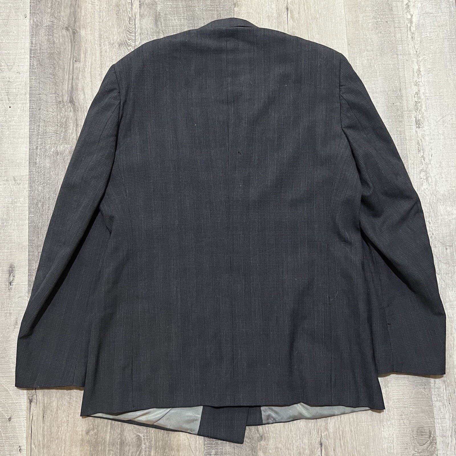Christian Dior Monsieur Christian Dior Monsieur Blazer Double Breasted Tonal Plaid Size 44L - 2 Thumbnail