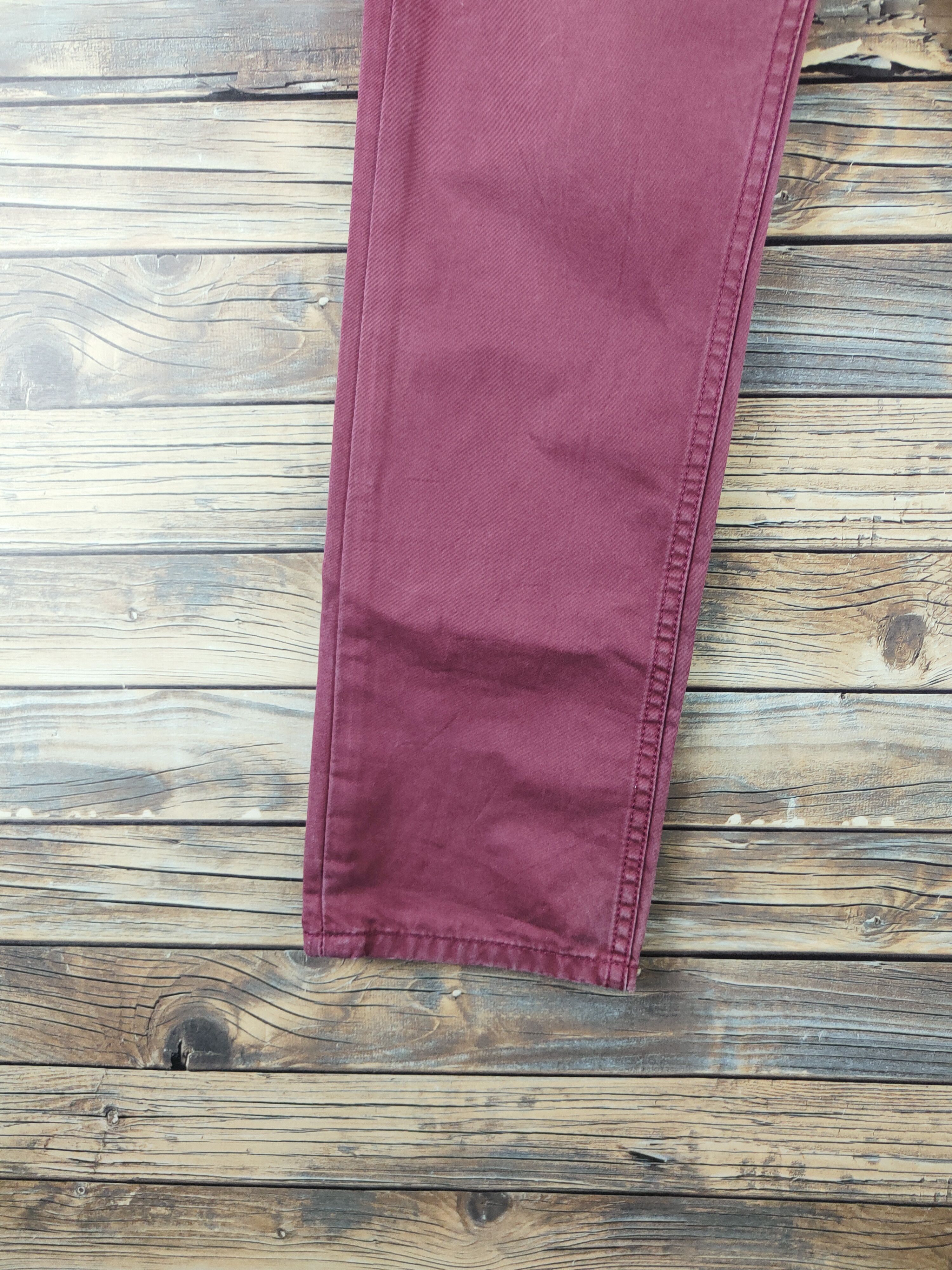 Levi's 511 Levi's Maroon Multipocket Casual Pants #S2807 Size US 31 - 4 Thumbnail