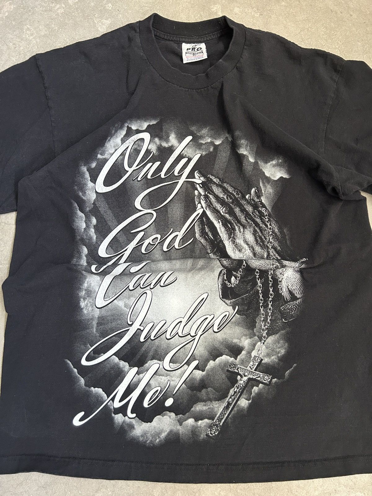 Other Vintage “Only God can Judge Me!” T-Shirt Size US XL / EU 56 / 4 - 2 Thumbnail