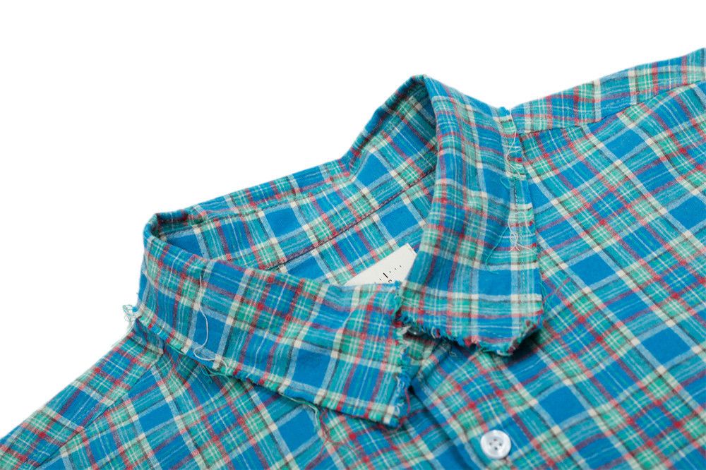 Japanese Brand × Vintage Men's Japanese loose casual plaid long-sleeved shirt Size US M / EU 48-50 / 2 - 3 Thumbnail