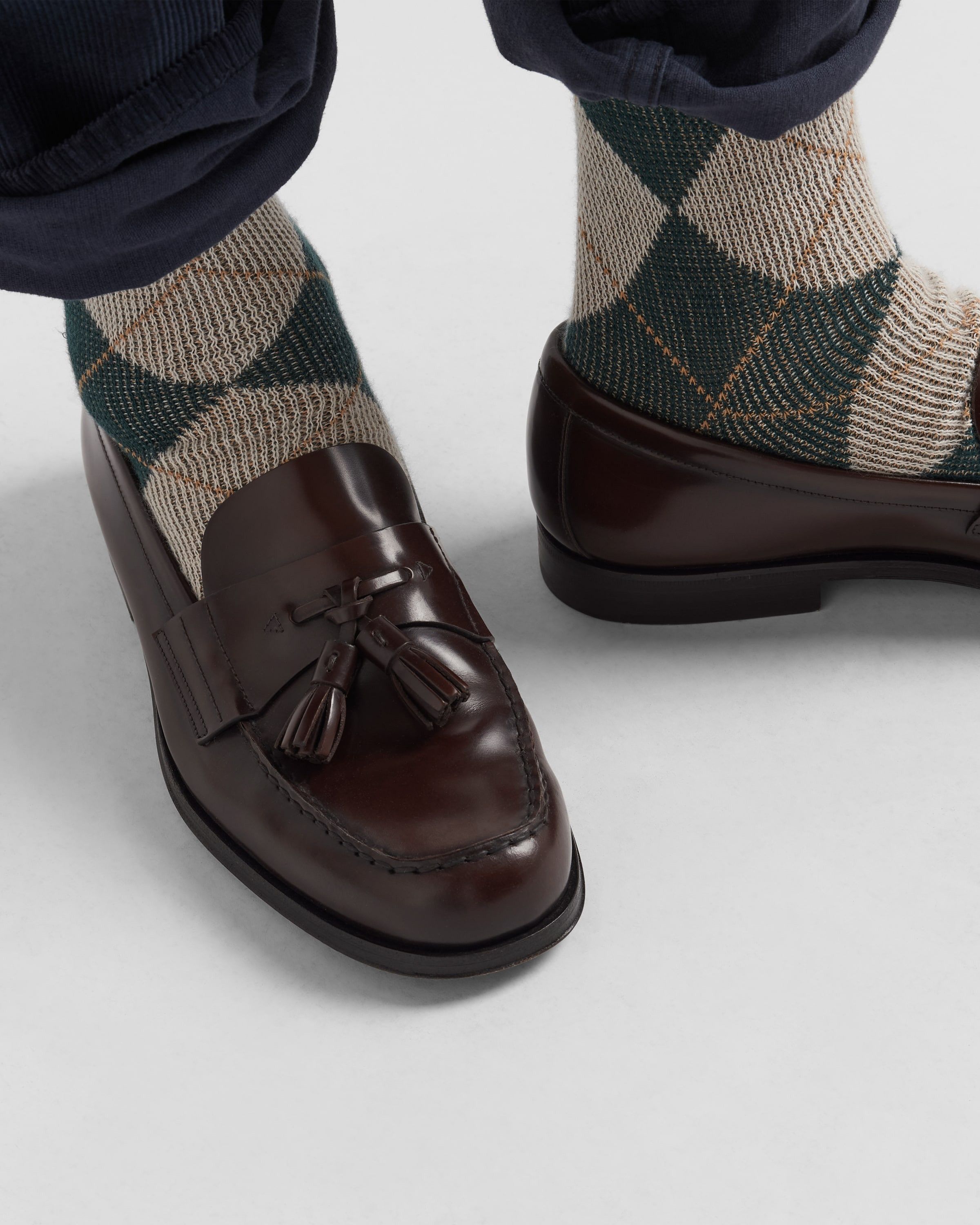 Prada o1bcso1str1025 Spazzolato Brushed Loafers in Brown Size US 11 / EU 44 - 3 Thumbnail