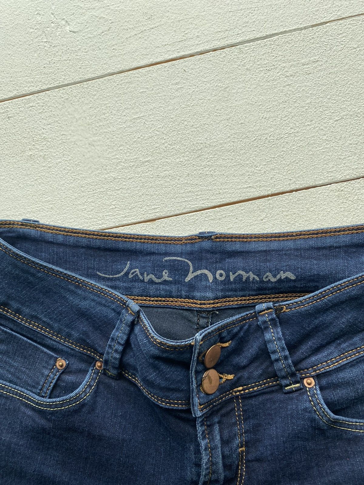 Designer Jane Norman Flare Bell Bottom Blue 28 Womens Jeans Size 28" / US 6 / IT 42 - 3 Thumbnail