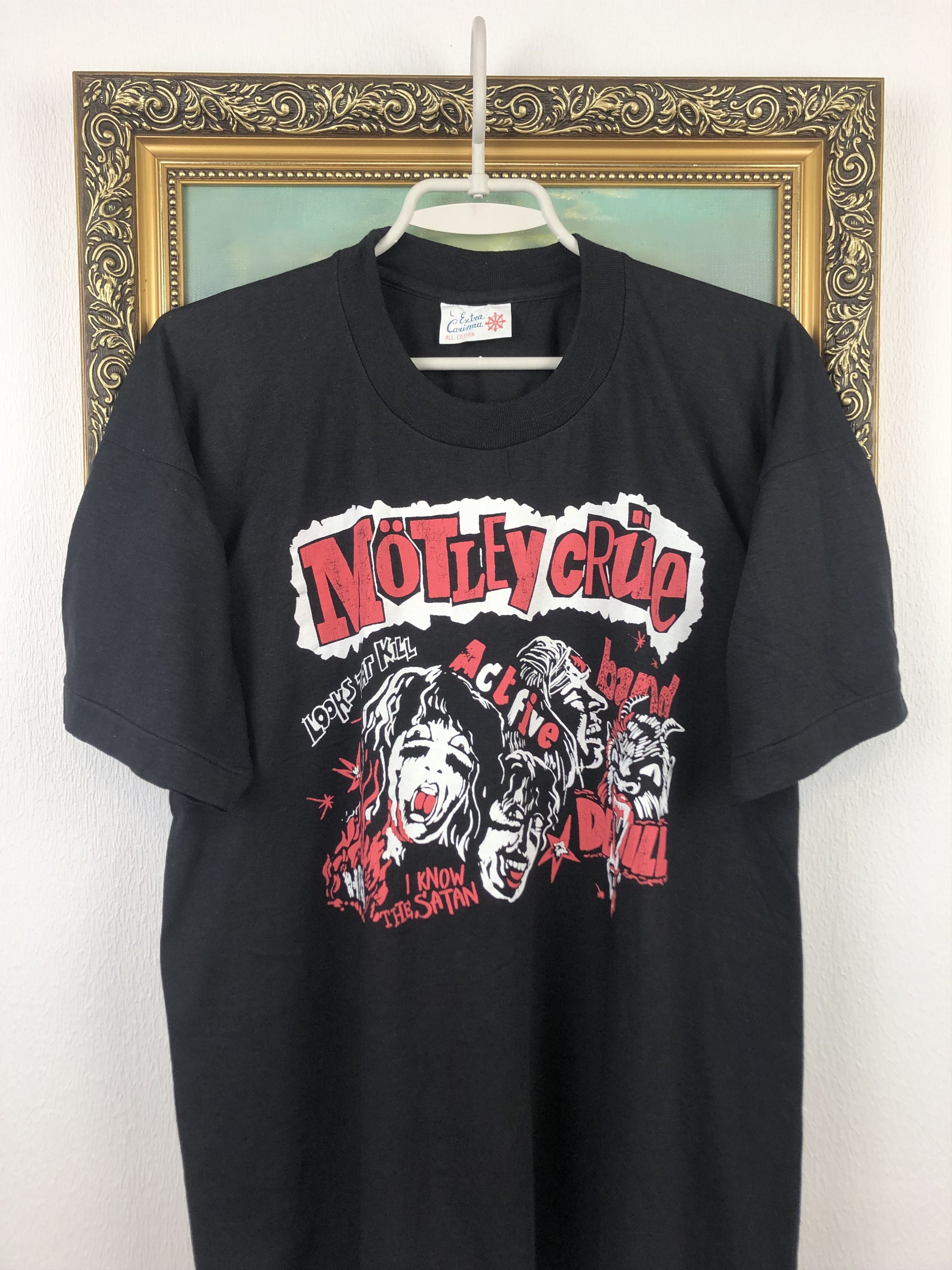 Band Tees Vintage 90's Motley Crue Band Shirt Tee Rare Jersey Size US L / EU 52-54 / 3 - 2 Thumbnail