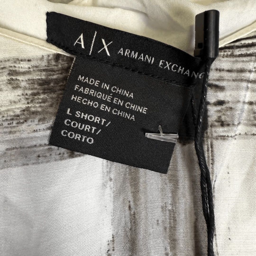 Armani Exchange AX Armani Exchange Dress Sleeveless Women L Short Tie Dye Multicolor A-Line Mini Size 36" / US 14 / IT 50 - 4 Thumbnail